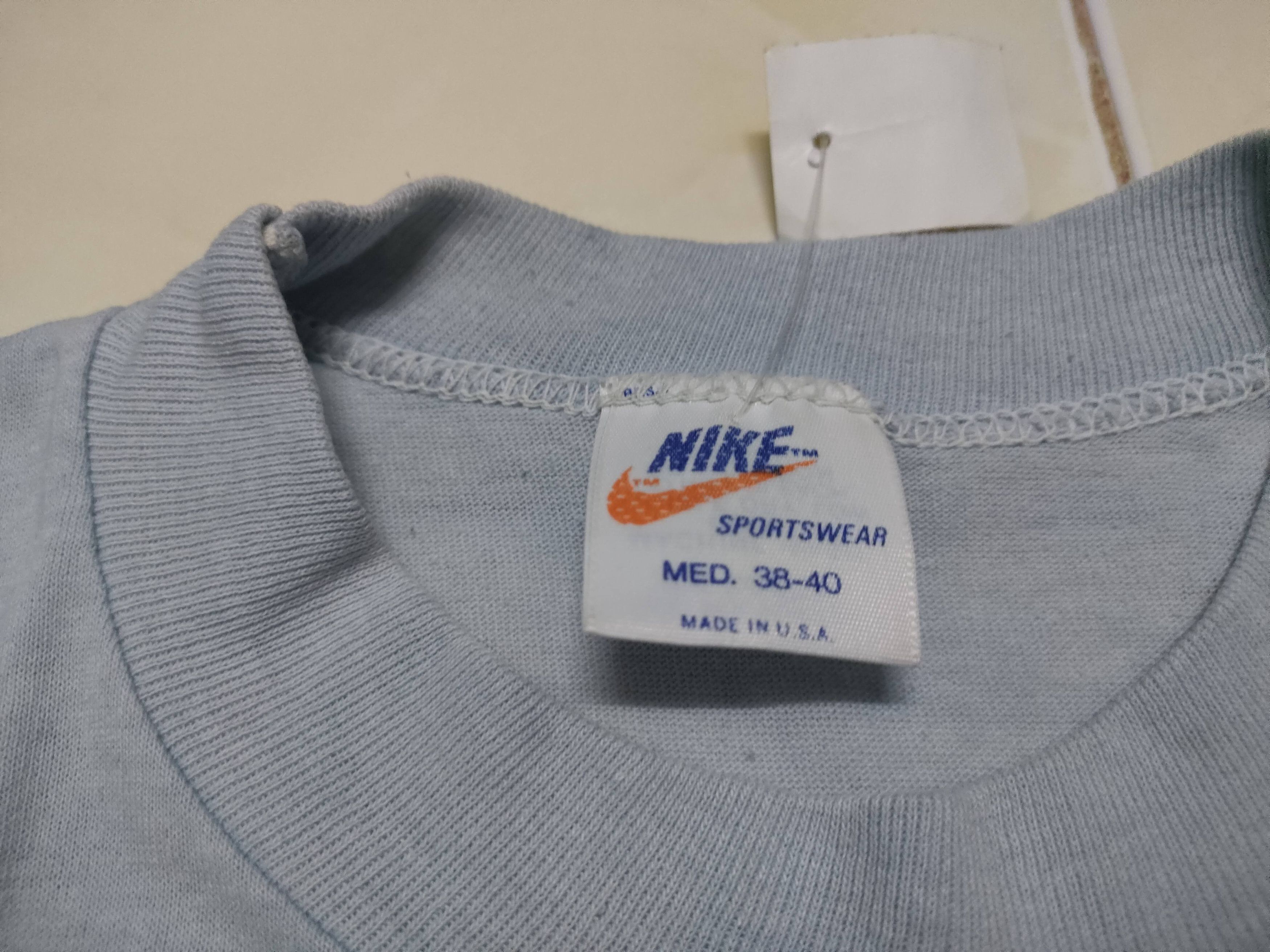 Nike × Vintage Vintage Nike Orang Blue Tag Baseball Sport Tee Size US M / EU 48-50 / 2 - 4 Thumbnail