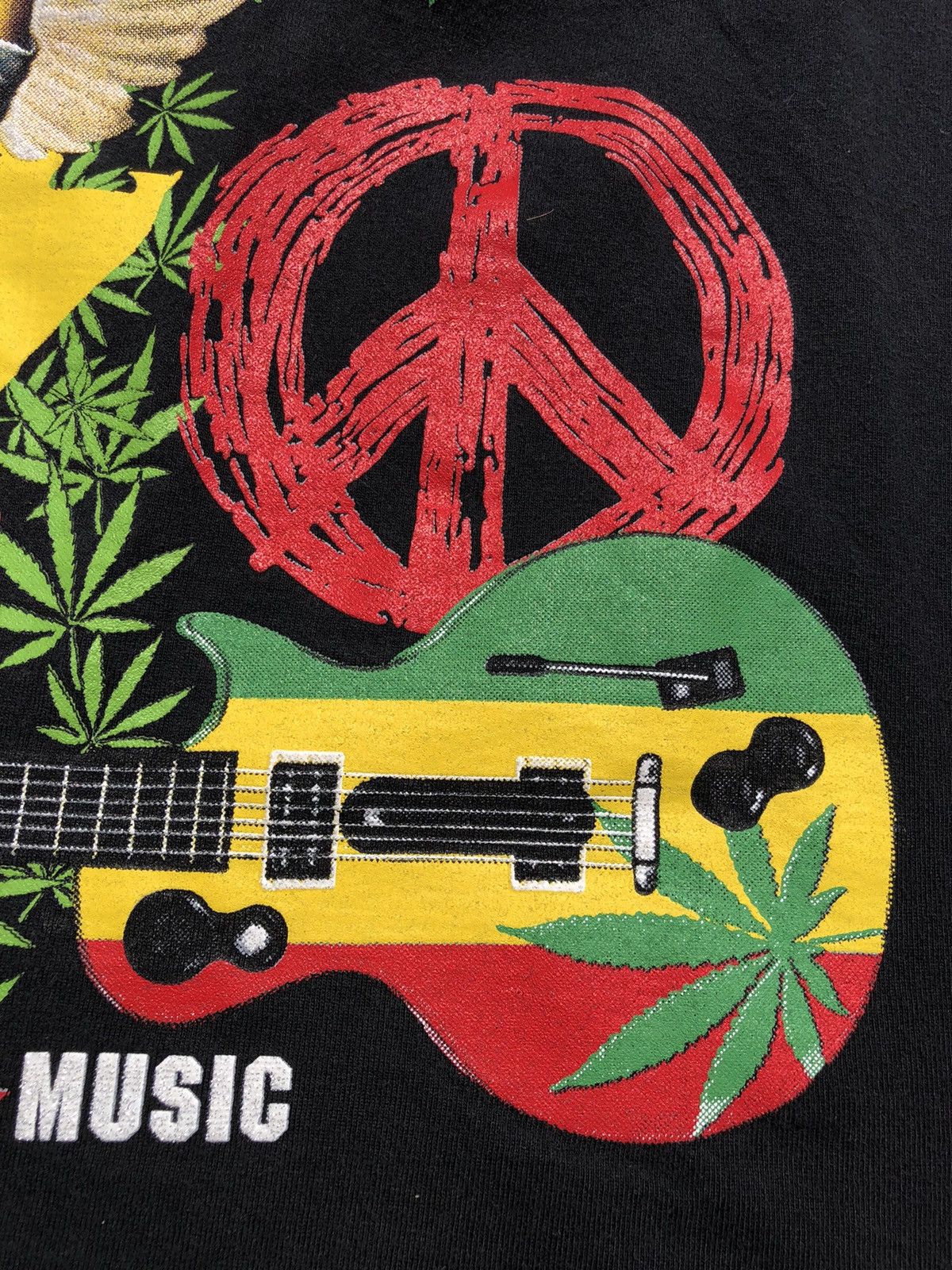 Band Tees Vintage 90s Bob Marley Buffalo Jamaica Zion Bootleg Tee Size US L / EU 52-54 / 3 - 7 Thumbnail