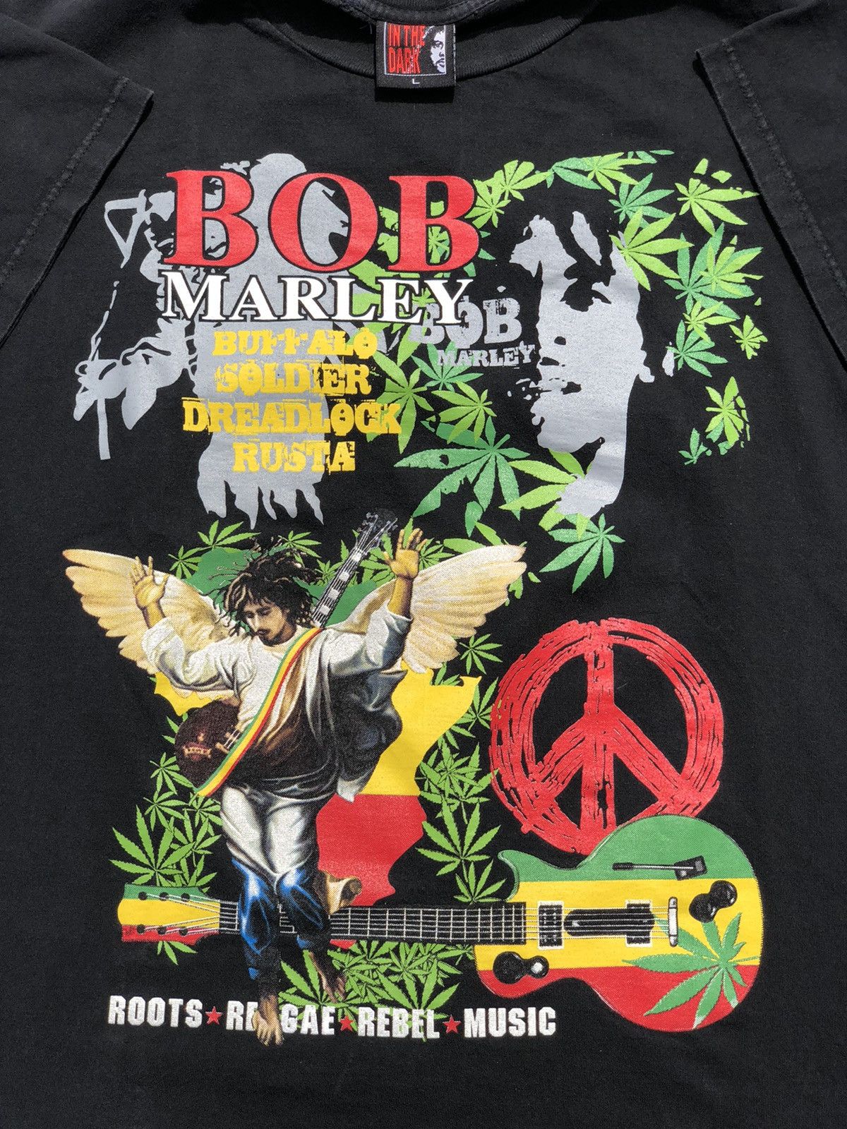 Band Tees Vintage 90s Bob Marley Buffalo Jamaica Zion Bootleg Tee Size US L / EU 52-54 / 3 - 3 Thumbnail
