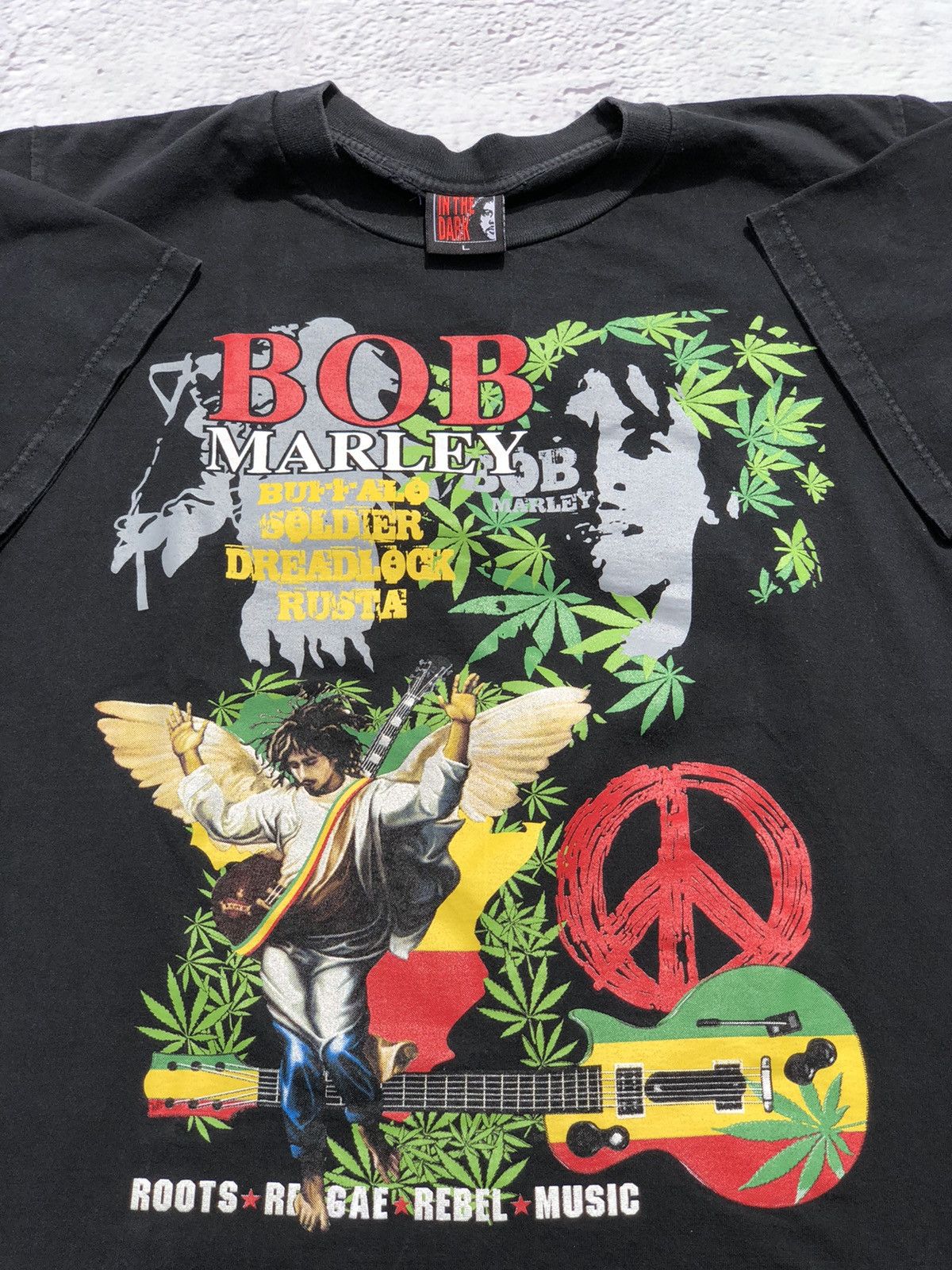 Band Tees Vintage 90s Bob Marley Buffalo Jamaica Zion Bootleg Tee Size US L / EU 52-54 / 3 - 4 Thumbnail