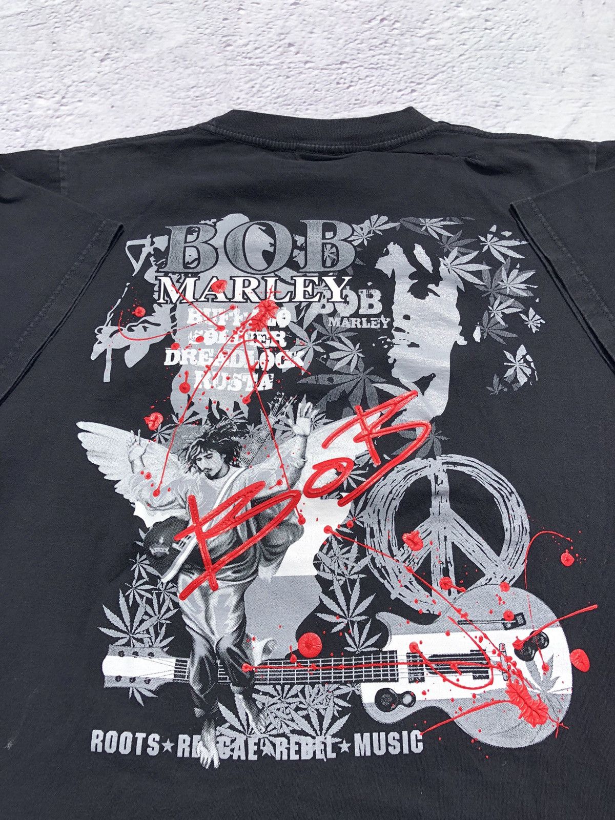 Band Tees Vintage 90s Bob Marley Buffalo Jamaica Zion Bootleg Tee Size US L / EU 52-54 / 3 - 12 Thumbnail