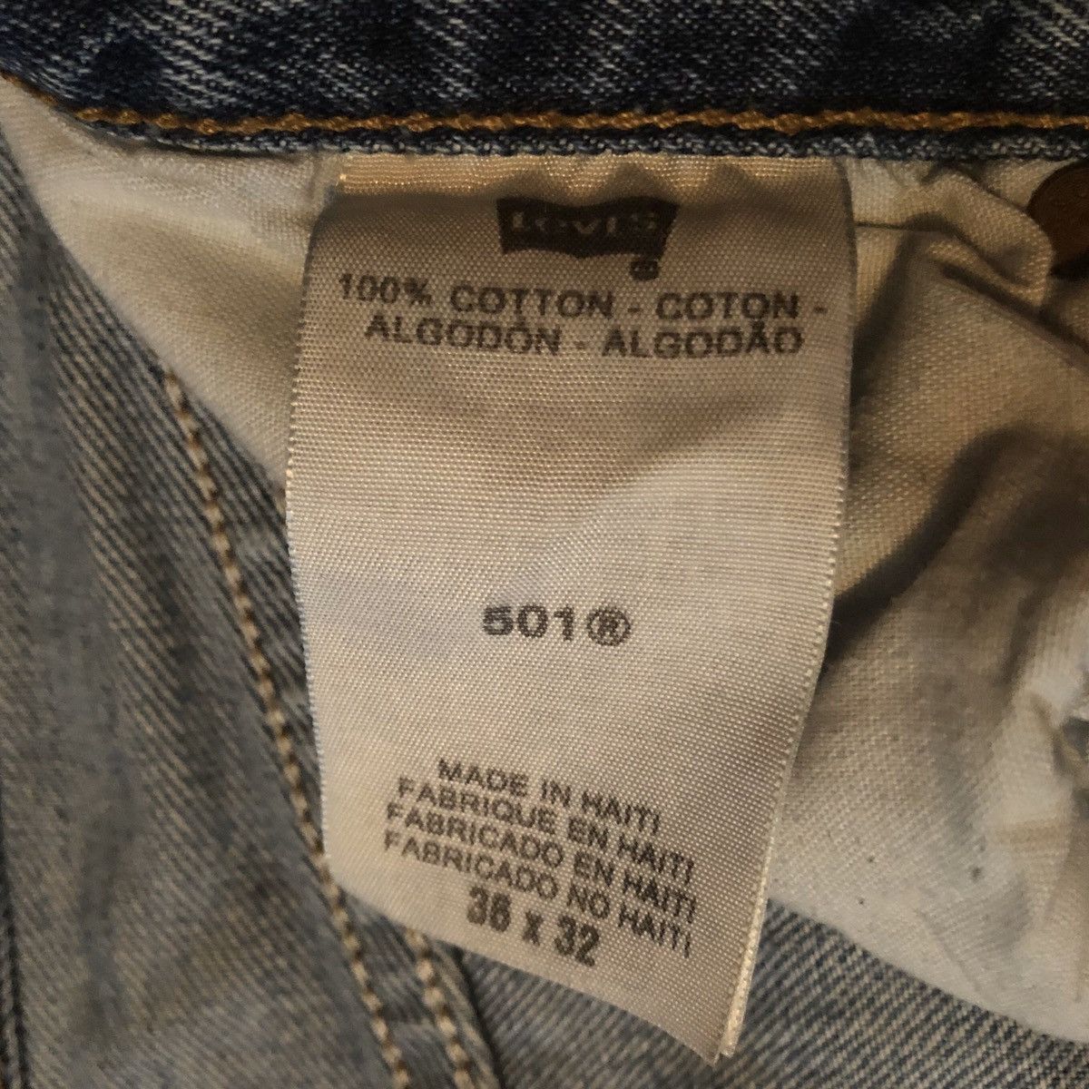 Levi's Vintage Levi’s 501 Buttonfly Washed Blue Denim Jeans 36x32 Size US 36 / EU 52 - 11 Thumbnail