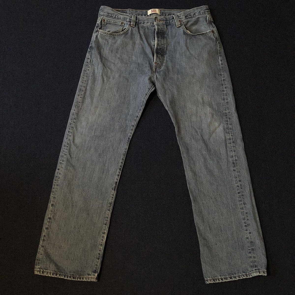 Levi's Vintage Levi’s 501 Buttonfly Washed Blue Denim Jeans 36x32 Size US 36 / EU 52 - 3 Thumbnail