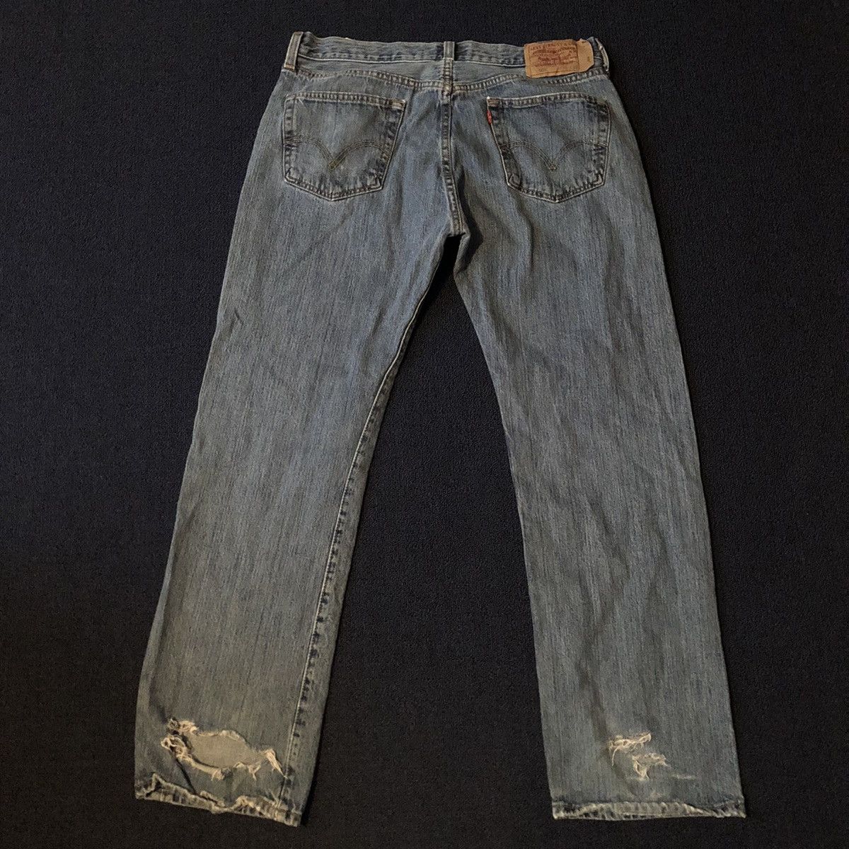 Levi's Vintage Levi’s 501 Buttonfly Washed Blue Denim Jeans 36x32 Size US 36 / EU 52 - 2 Thumbnail