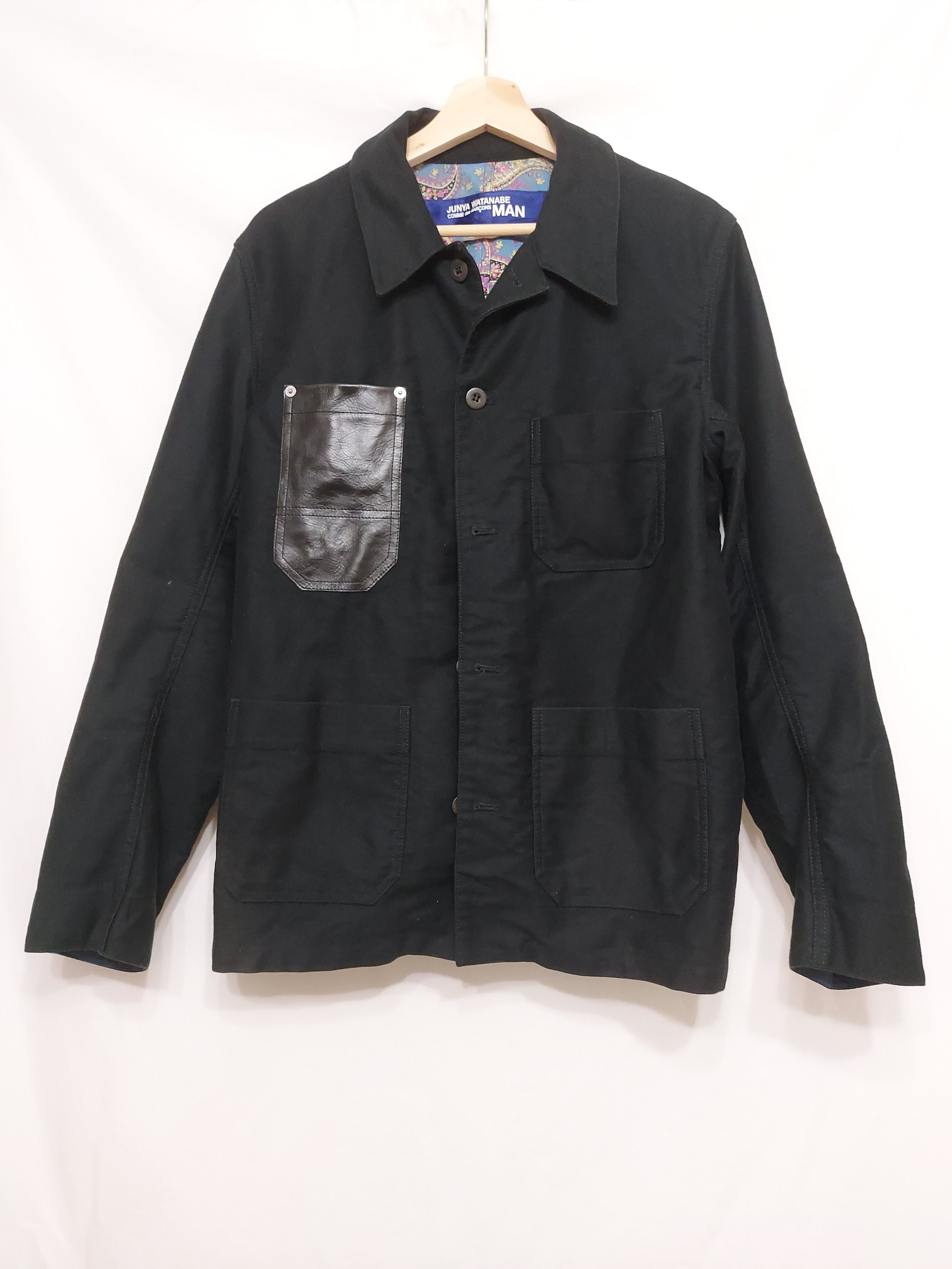 image of Comme Des Garcons x Comme Des Garcons Homme Plus Fw12 Aw12 Hervier Production Worker Jacket in Blac