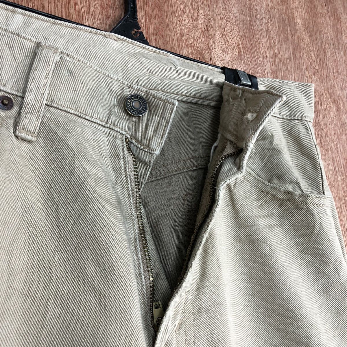 Levi's DLL Levis Strauss distressed Brown Straight Pants #c712 Size US 32 / EU 48 - 8 Thumbnail