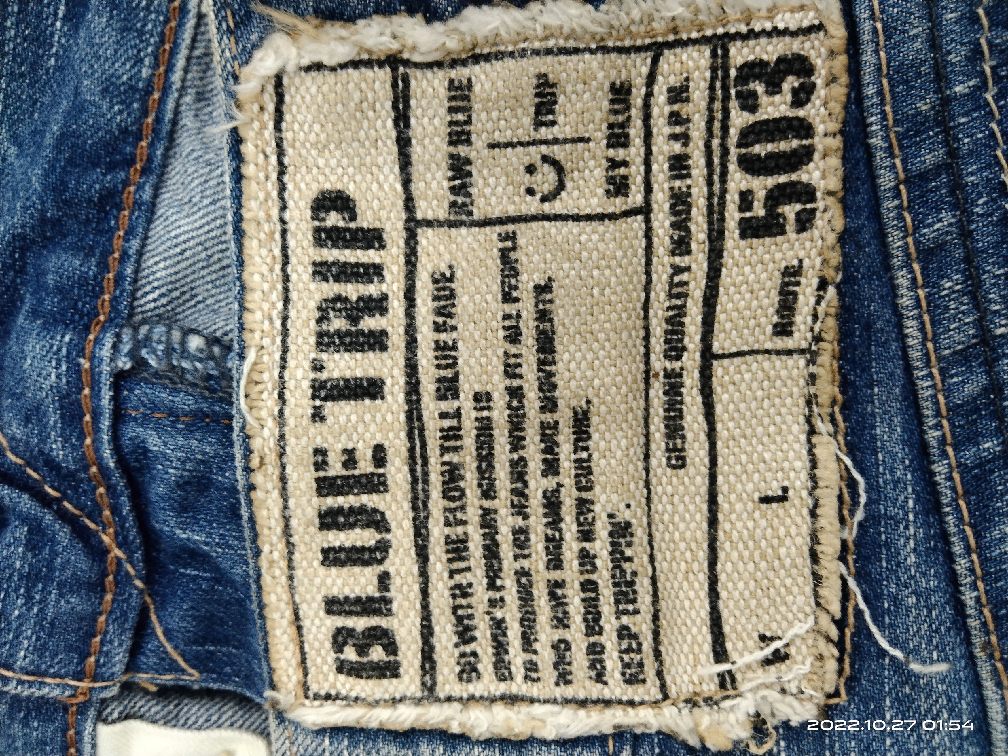 Vintage FLARED🔥DISTRESSED BLUE TRIP 503 DENIM PANTS Size US 32 / EU 48 - 9 Thumbnail