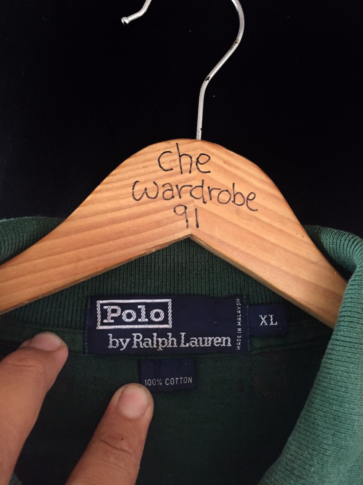 Polo Ralph Lauren × Vintage Vintage Polo Ralph Lauren Tartan Design Polo T Shirt Size US XL / EU 56 / 4 - 6 Thumbnail