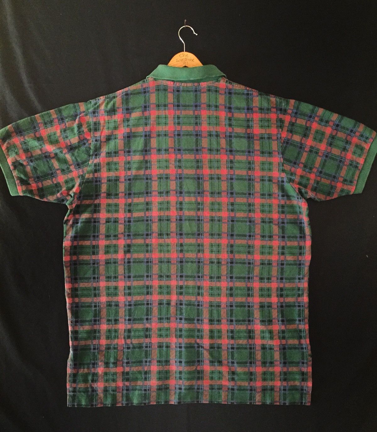 Polo Ralph Lauren × Vintage Vintage Polo Ralph Lauren Tartan Design Polo T Shirt Size US XL / EU 56 / 4 - 9 Thumbnail