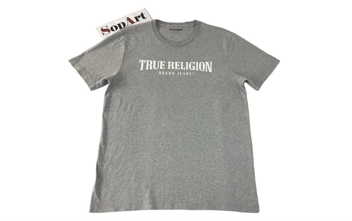 True Religion Vintage True Religion Brand Big Logo Tee Size US M / EU 48-50 / 2 - 1 Thumbnail