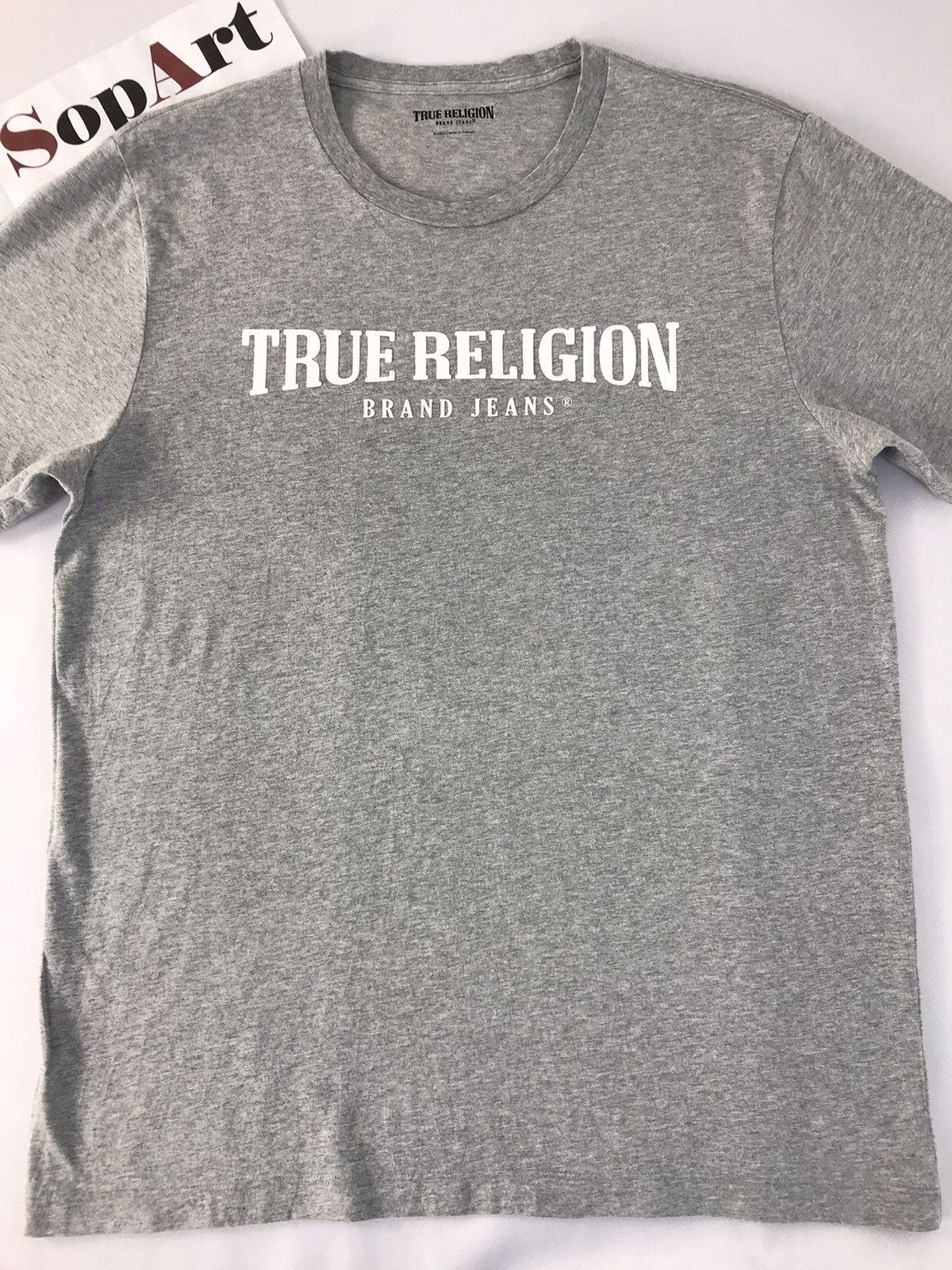 True Religion Vintage True Religion Brand Big Logo Tee Size US M / EU 48-50 / 2 - 3 Thumbnail
