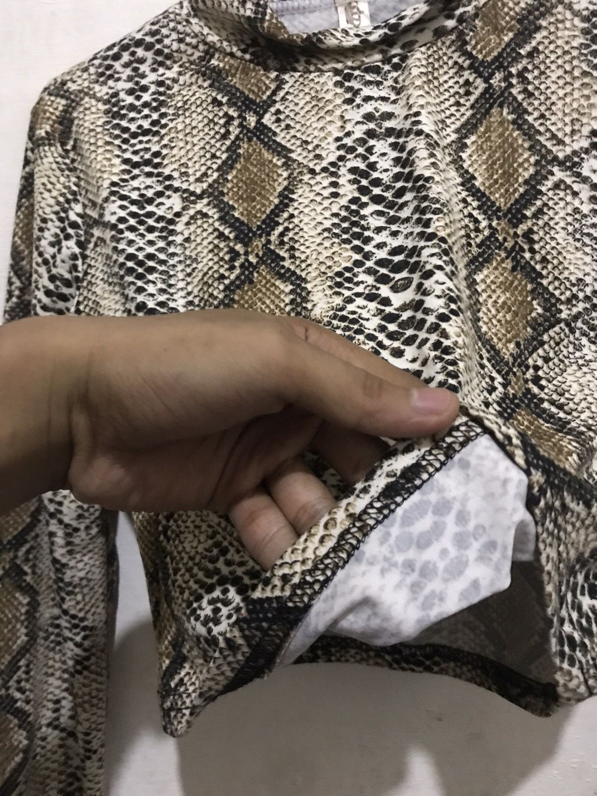 Beauty Beast × Hysteric Glamour × Seditionaries 2000s japanesebrand Snake Skin Crop top L/S Size M / US 6-8 / IT 42-44 - 4 Thumbnail