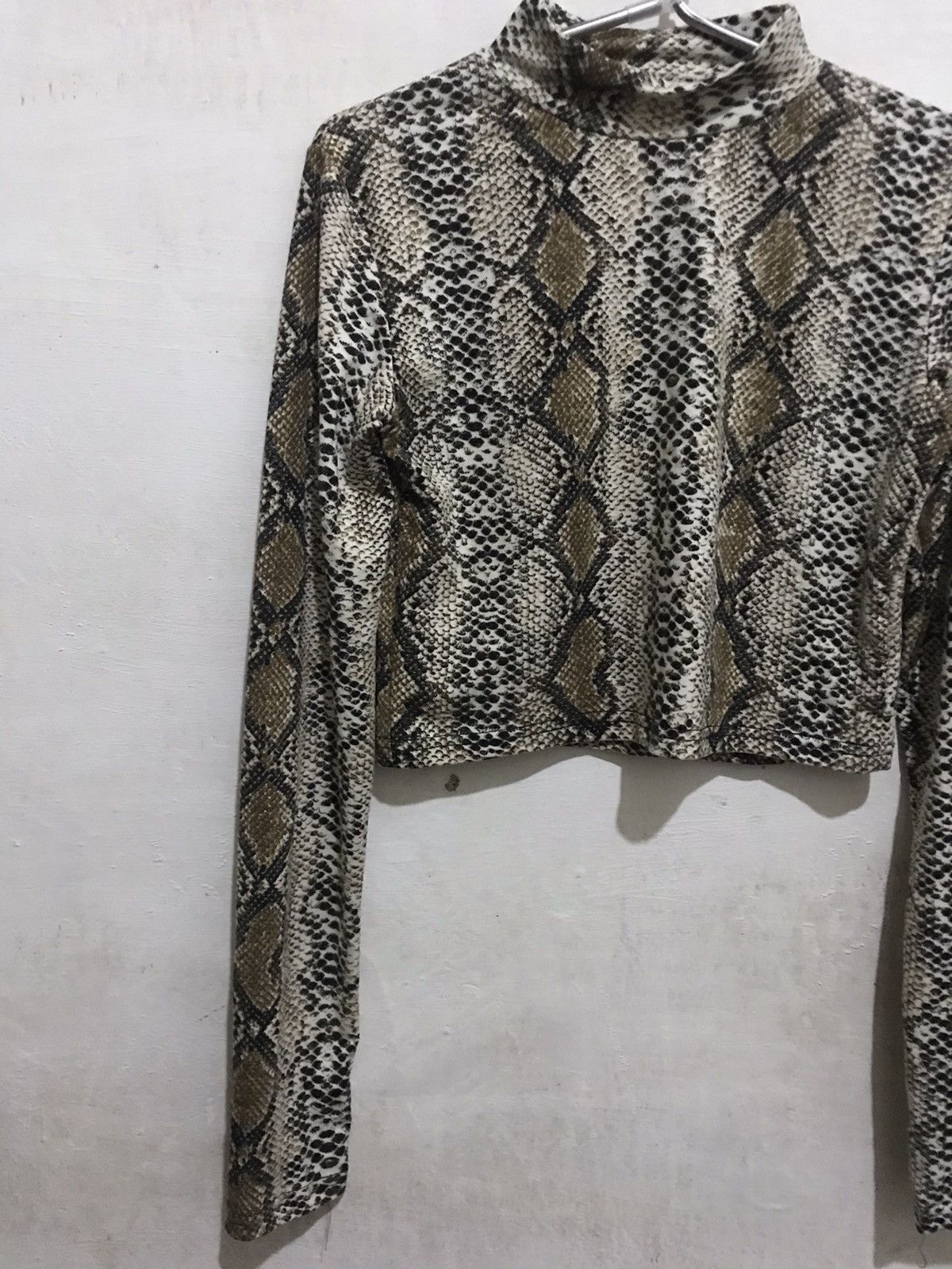 Beauty Beast × Hysteric Glamour × Seditionaries 2000s japanesebrand Snake Skin Crop top L/S Size M / US 6-8 / IT 42-44 - 6 Thumbnail