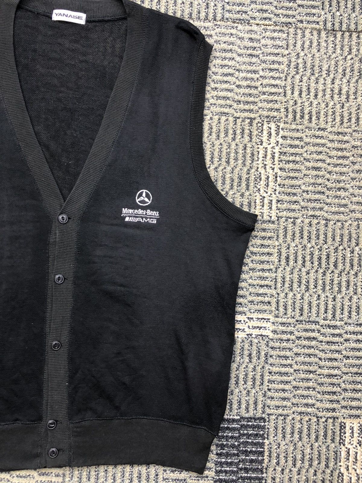 Mercedes-Benz Vintage Mercedes-Benz AMG Sleeveless Cardigan Size US XL / EU 56 / 4 - 4 Thumbnail