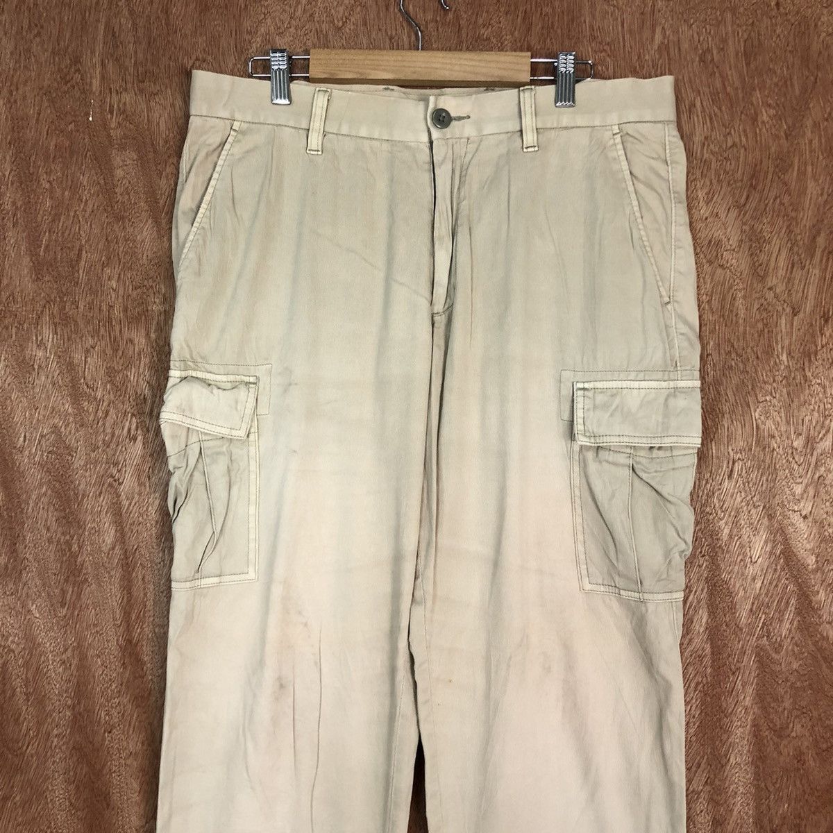Japanese Brand DL Uniqlo Brown Multipocket Cargo Pants #c711 Size US 34 / EU 50 - 2 Thumbnail