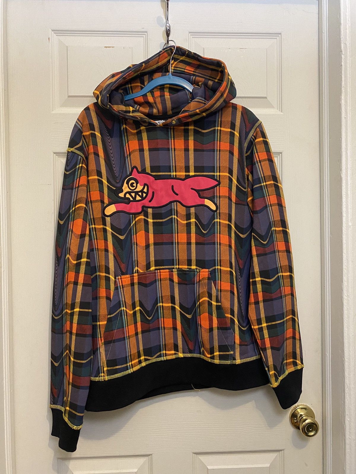 Billionaire Boys Club BBC Icecream Running Dog Melted Plaid Hoodie Size US L / EU 52-54 / 3 - 1 Thumbnail