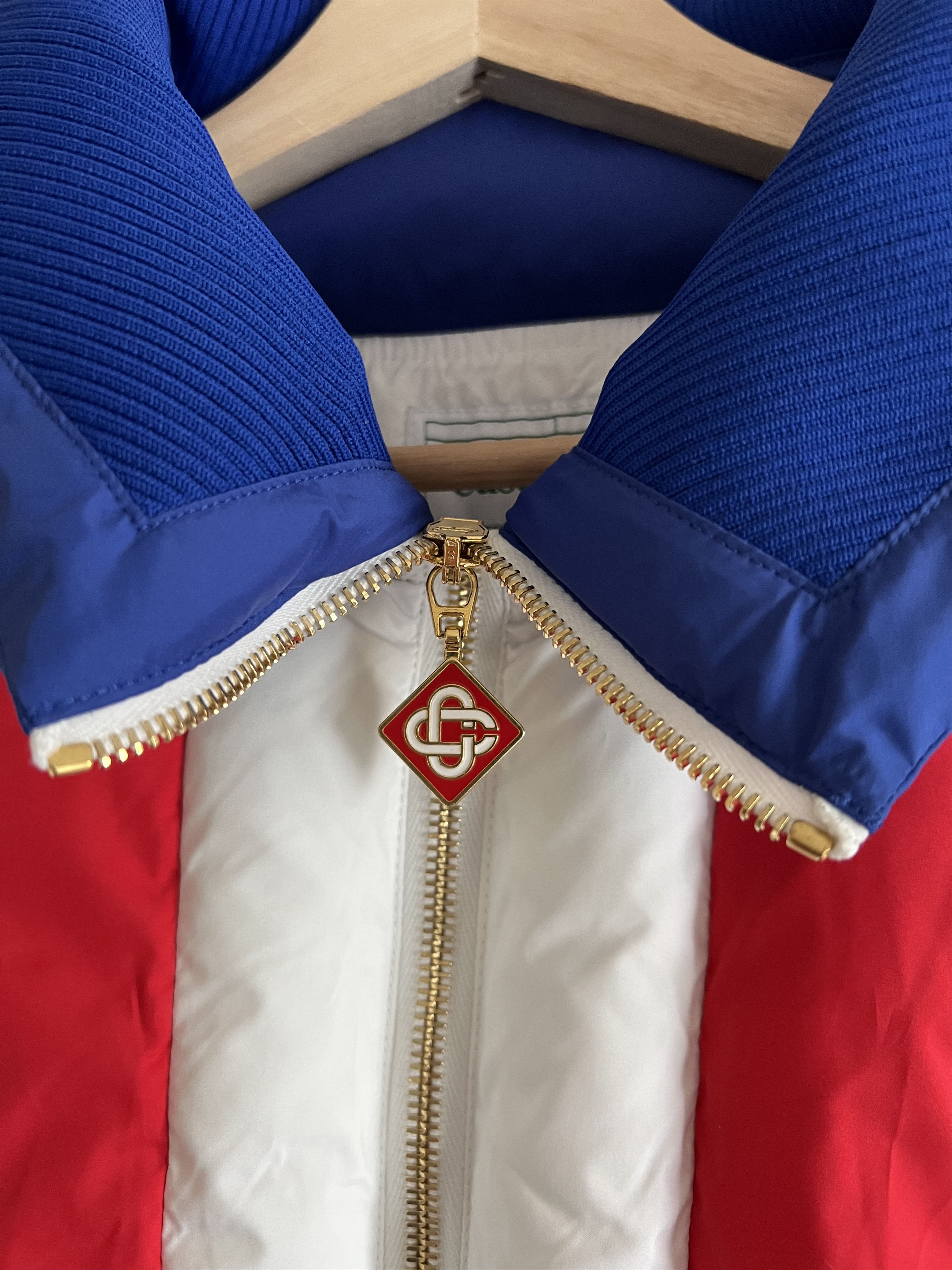 Casablanca Casablanca Curve Panel Puffer Jacket in Red White Blue Size US L / EU 52-54 / 3 - 3 Thumbnail