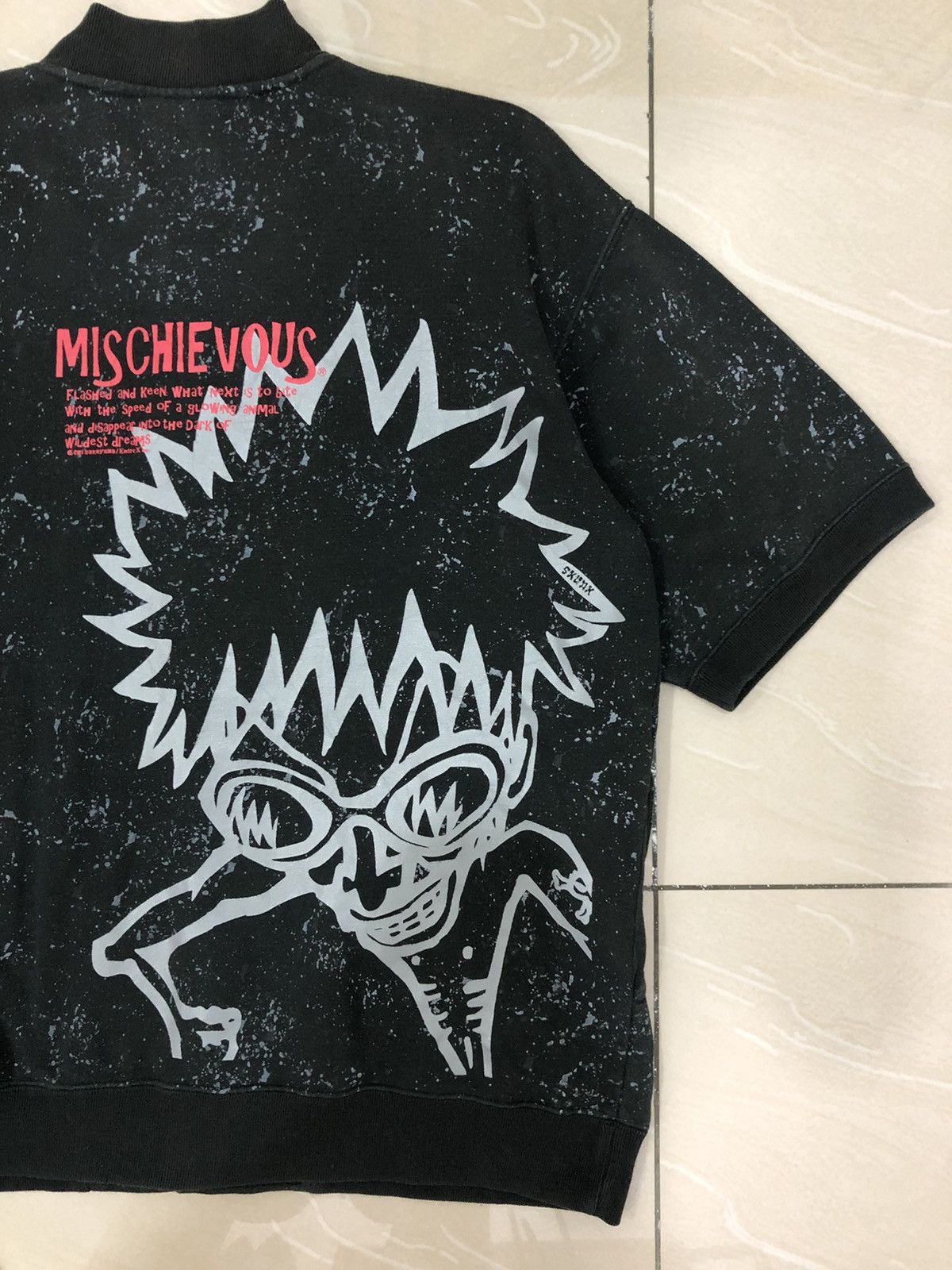 Cartoon Network Vintage Mischievous Skunk Short Sleeve Button Up Sweater Size US L / EU 52-54 / 3 - 10 Thumbnail