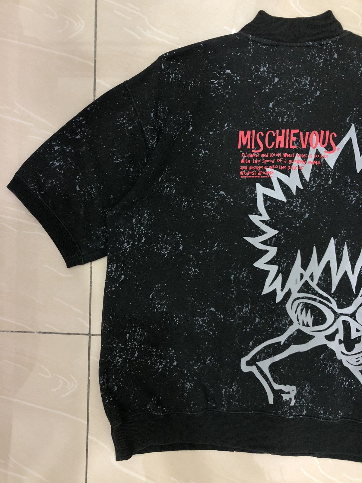 Cartoon Network Vintage Mischievous Skunk Short Sleeve Button Up Sweater Size US L / EU 52-54 / 3 - 11 Thumbnail