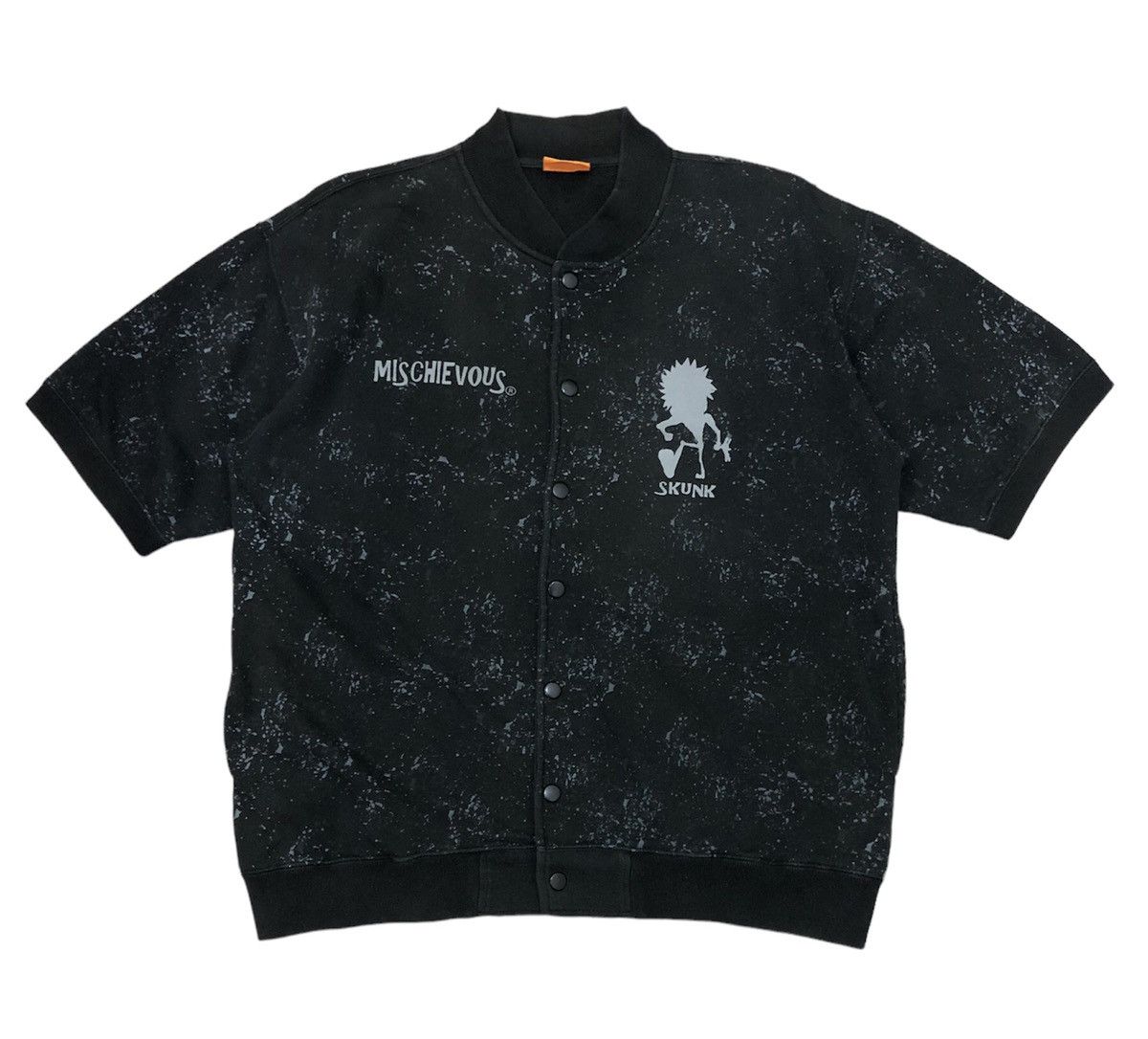 Cartoon Network Vintage Mischievous Skunk Short Sleeve Button Up Sweater Size US L / EU 52-54 / 3 - 1 Thumbnail