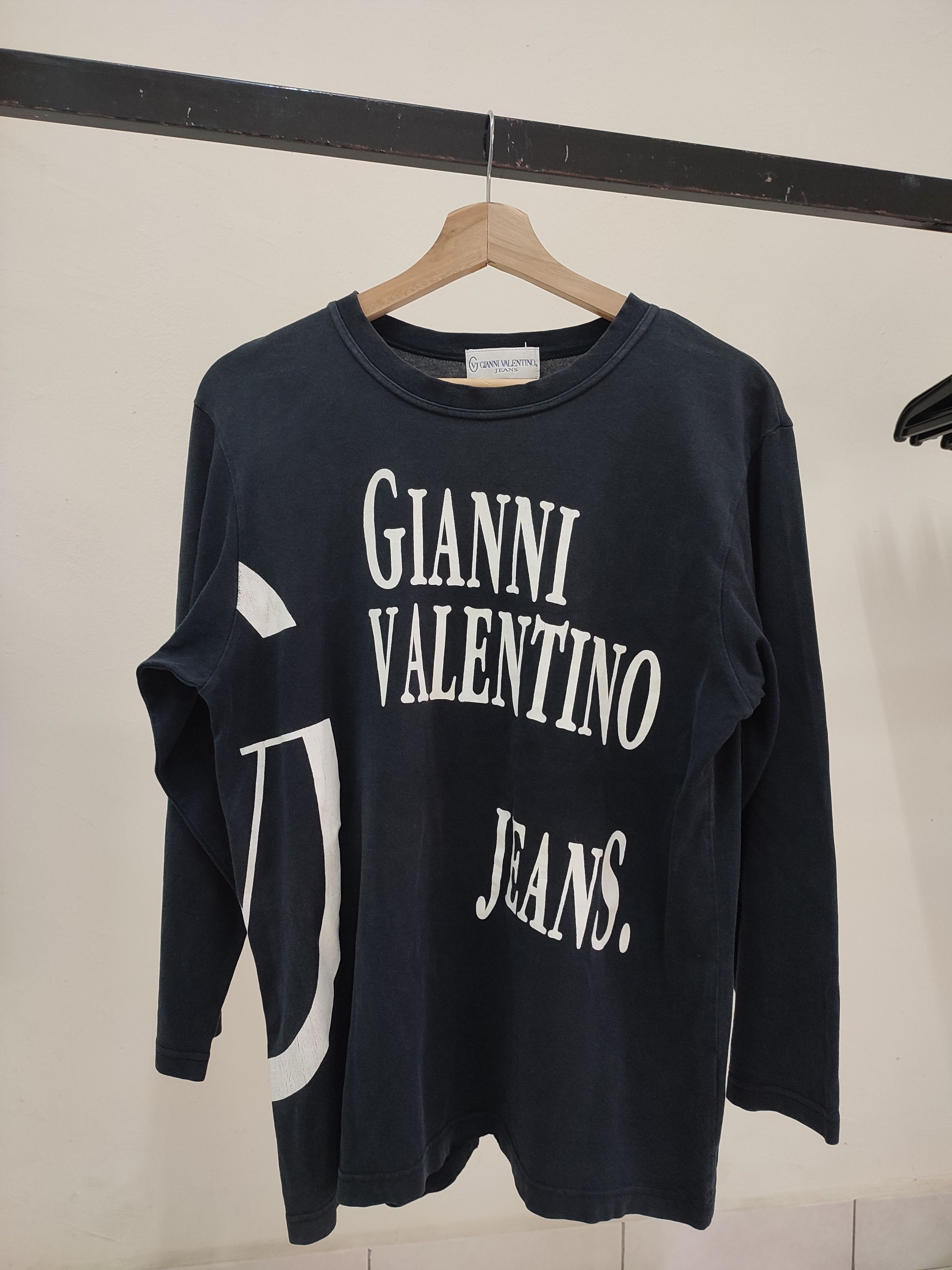 Gianni Valentino × Vintage Gianni Valentino Jeans Big Logo Vintage Tee Size US M / EU 48-50 / 2 - 1 Thumbnail