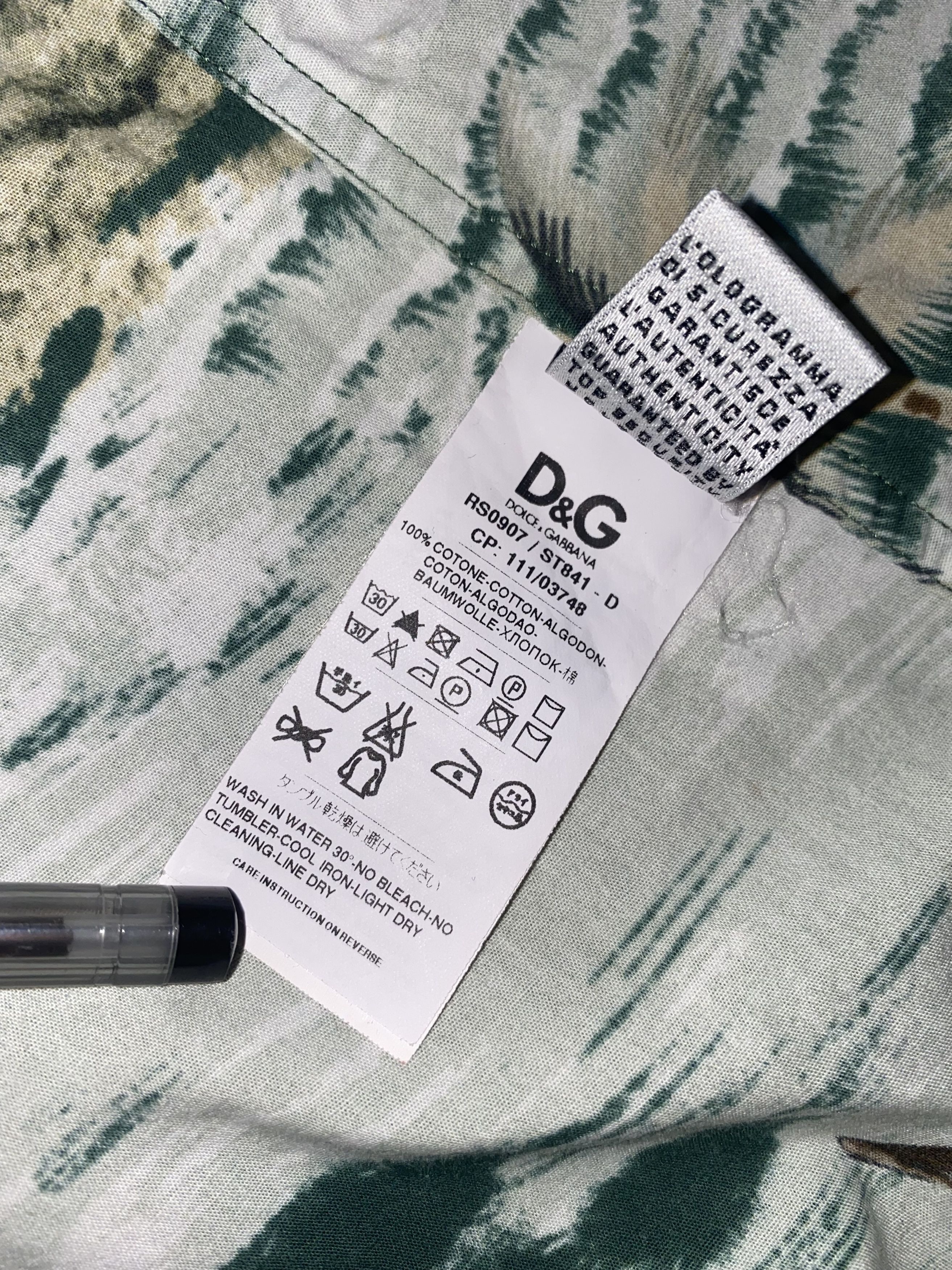 Dolce & Gabbana Dolce & Gabbana Hawaiian Shortsleeve Button Up Shirt Size US S / EU 44-46 / 1 - 15 Thumbnail