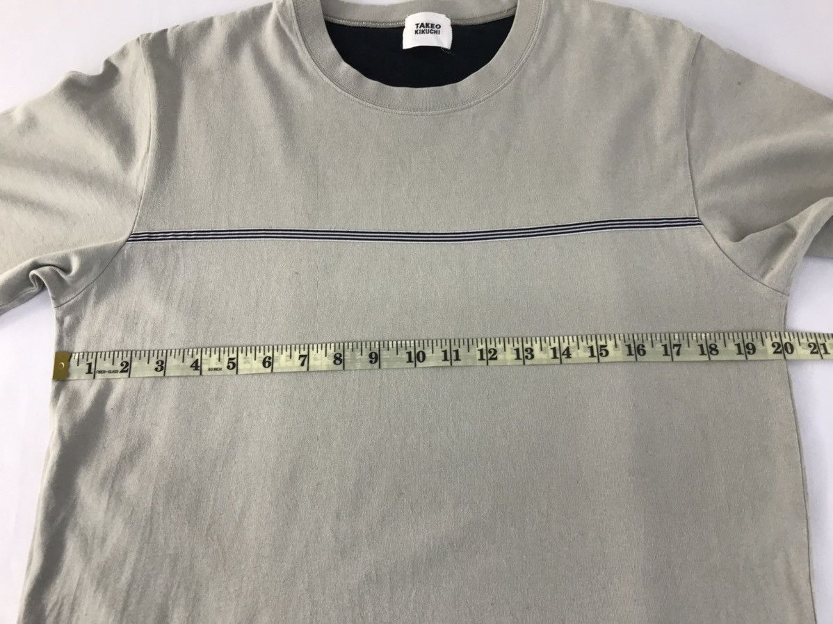 Japanese Brand × Takeo Kikuchi Vtg Takeo Kikuchi Japanese Brand Design Striped Tee Size US M / EU 48-50 / 2 - 9 Thumbnail