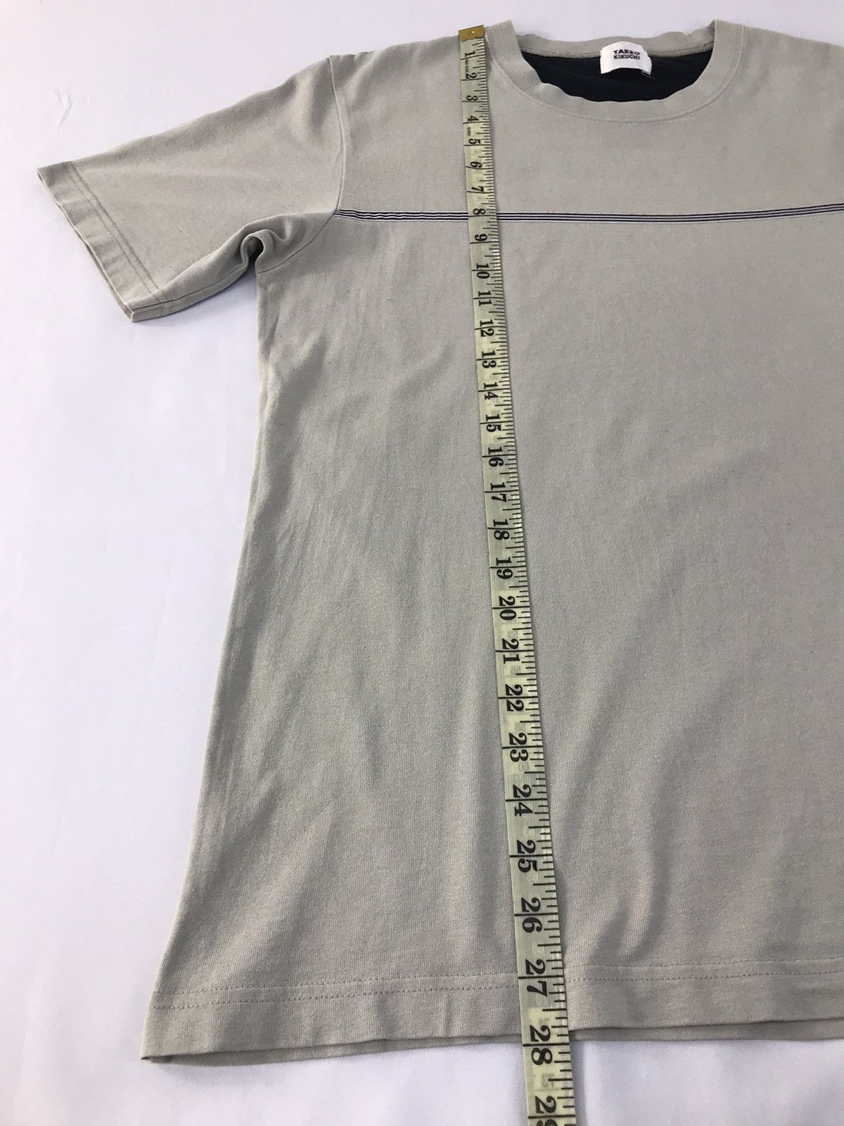 Japanese Brand × Takeo Kikuchi Vtg Takeo Kikuchi Japanese Brand Design Striped Tee Size US M / EU 48-50 / 2 - 10 Thumbnail