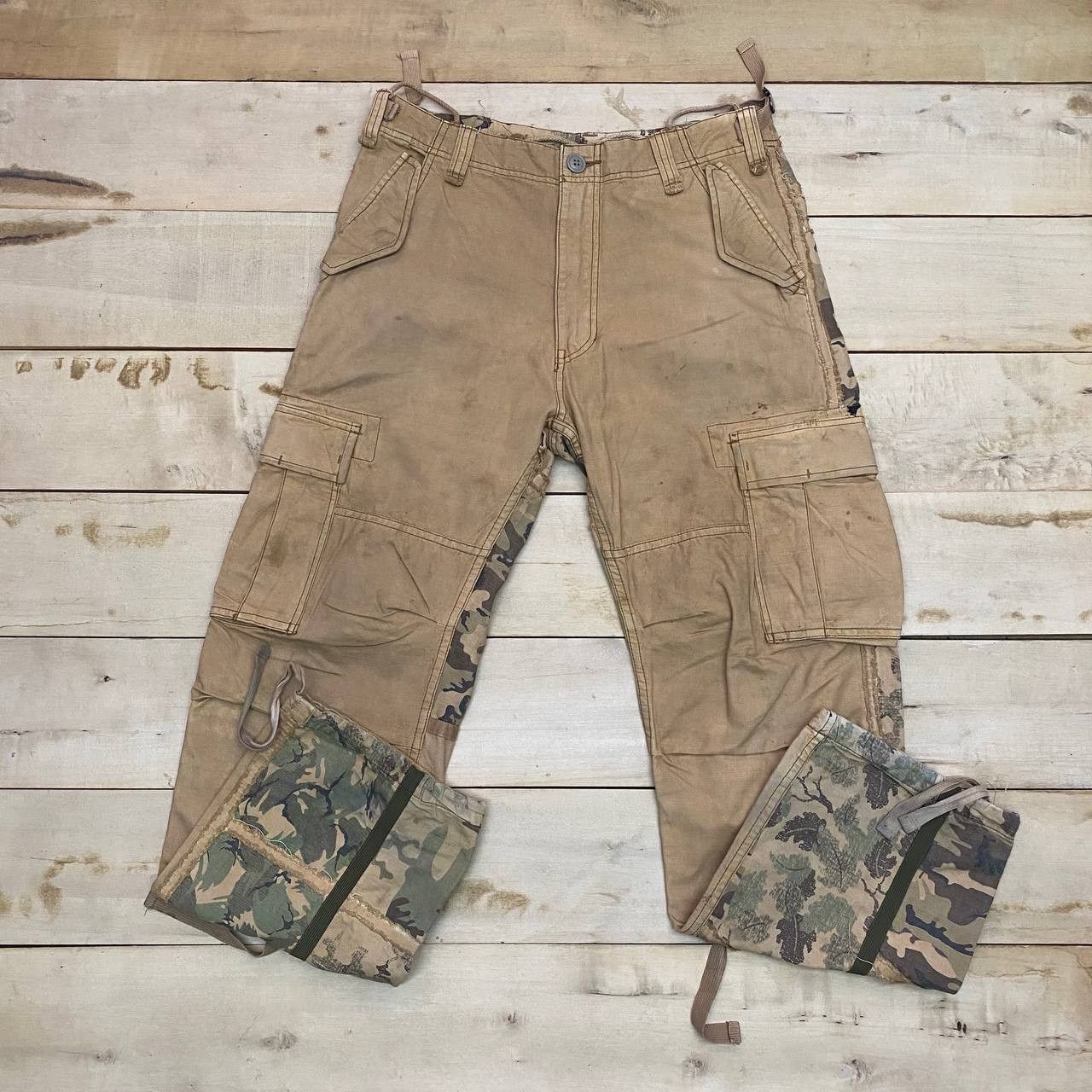 Avirex X294 RARE AVIREX CAMO CARGO UTILITY PANTS Size US 34 / EU 50 - 3 Thumbnail