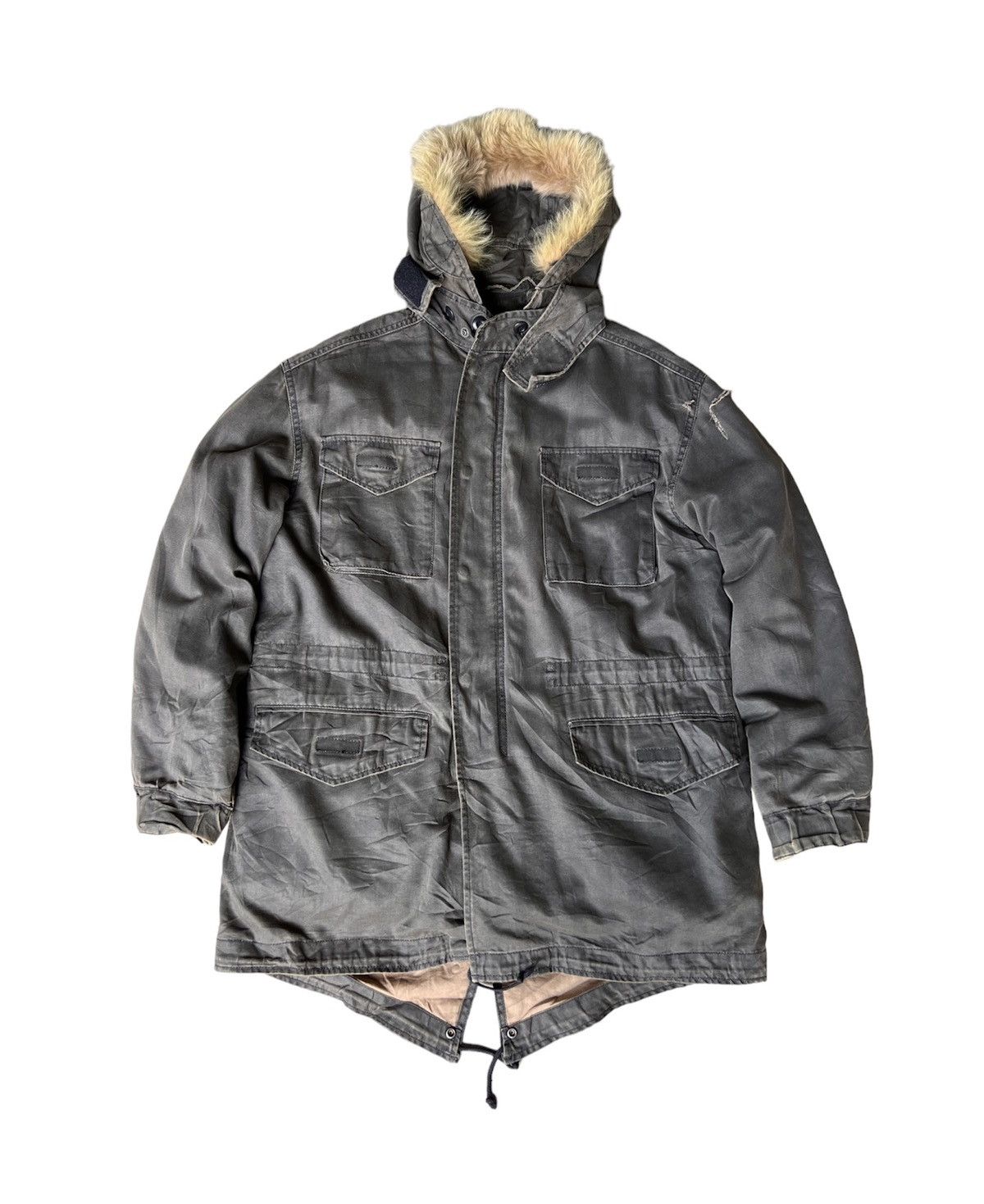 image of Ppfm Military Style Parkas Jacket, Men's (Size Medium)