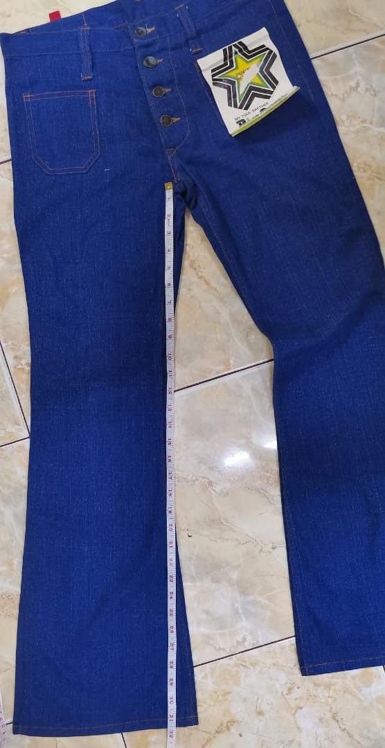 Japanese Brand Vintage bell bottom Jeans Six Star Japanese brand Size US 33 - 5 Thumbnail