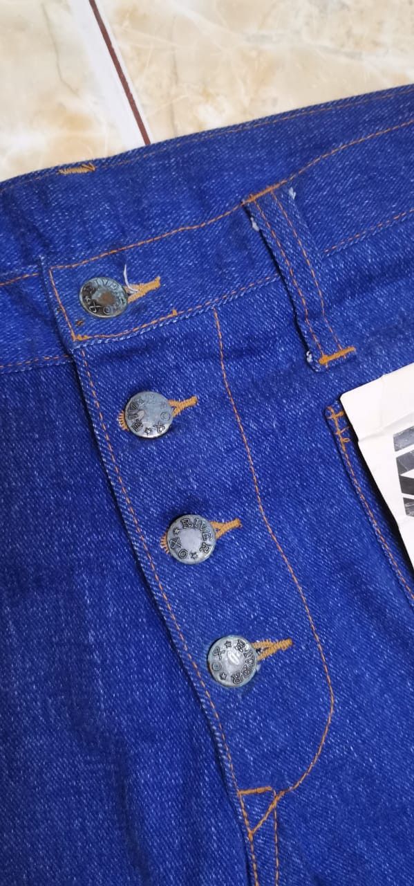 Japanese Brand Vintage bell bottom Jeans Six Star Japanese brand Size US 33 - 14 Thumbnail