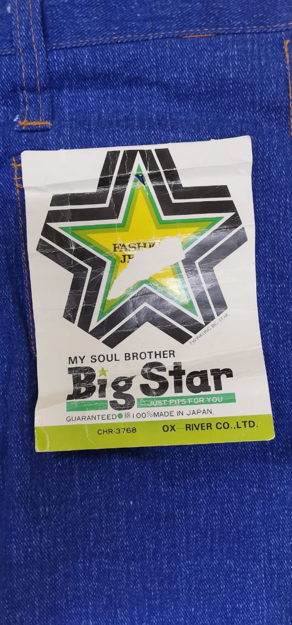 Japanese Brand Vintage bell bottom Jeans Six Star Japanese brand Size US 33 - 4 Thumbnail