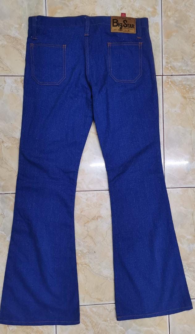 Japanese Brand Vintage bell bottom Jeans Six Star Japanese brand Size US 33 - 2 Thumbnail