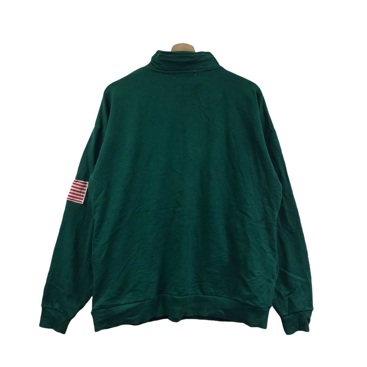 Vintage USA FLAG SUGGESTION Japanese Brand Green Sweatshirt Size US L / EU 52-54 / 3 - 8 Thumbnail