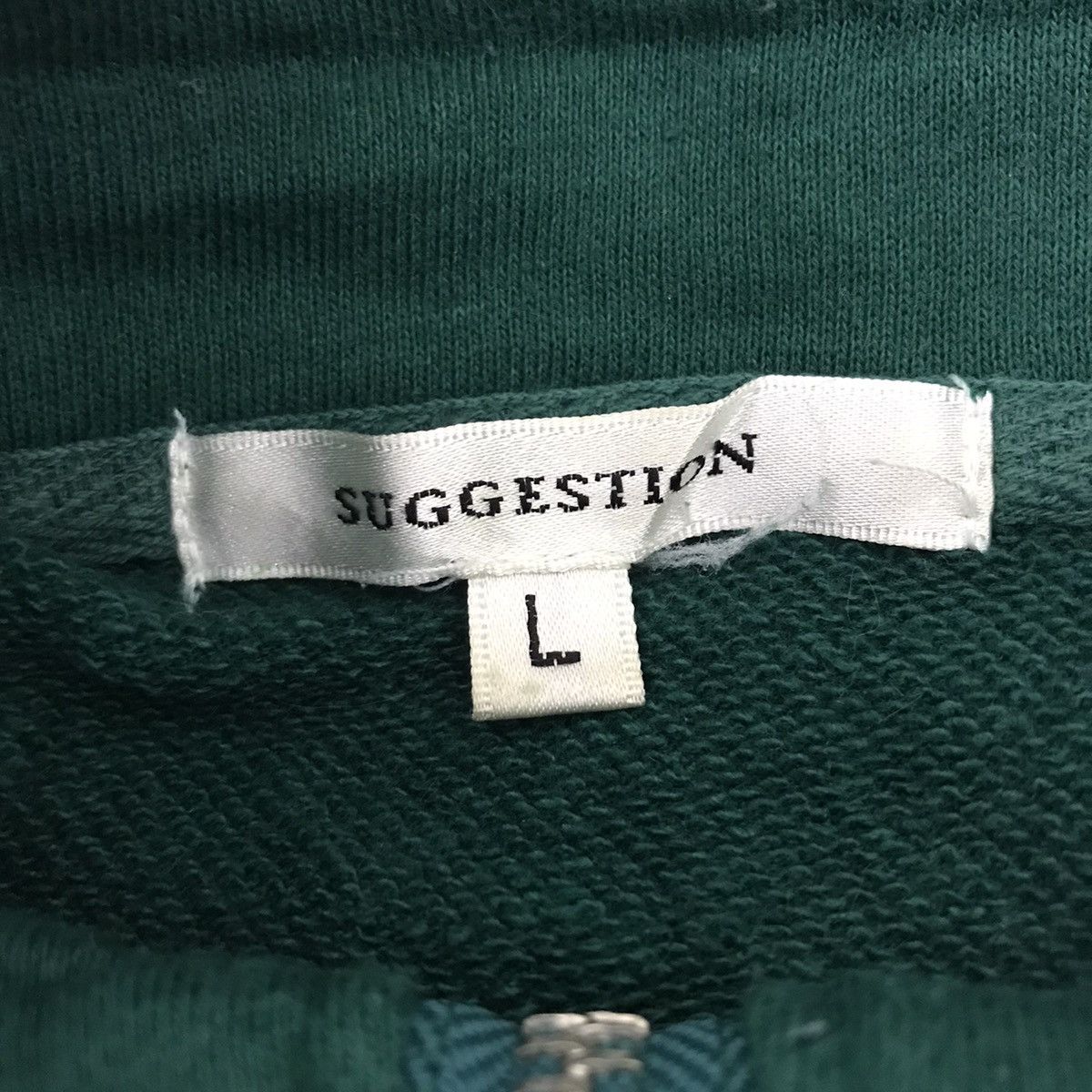 Vintage USA FLAG SUGGESTION Japanese Brand Green Sweatshirt Size US L / EU 52-54 / 3 - 5 Thumbnail
