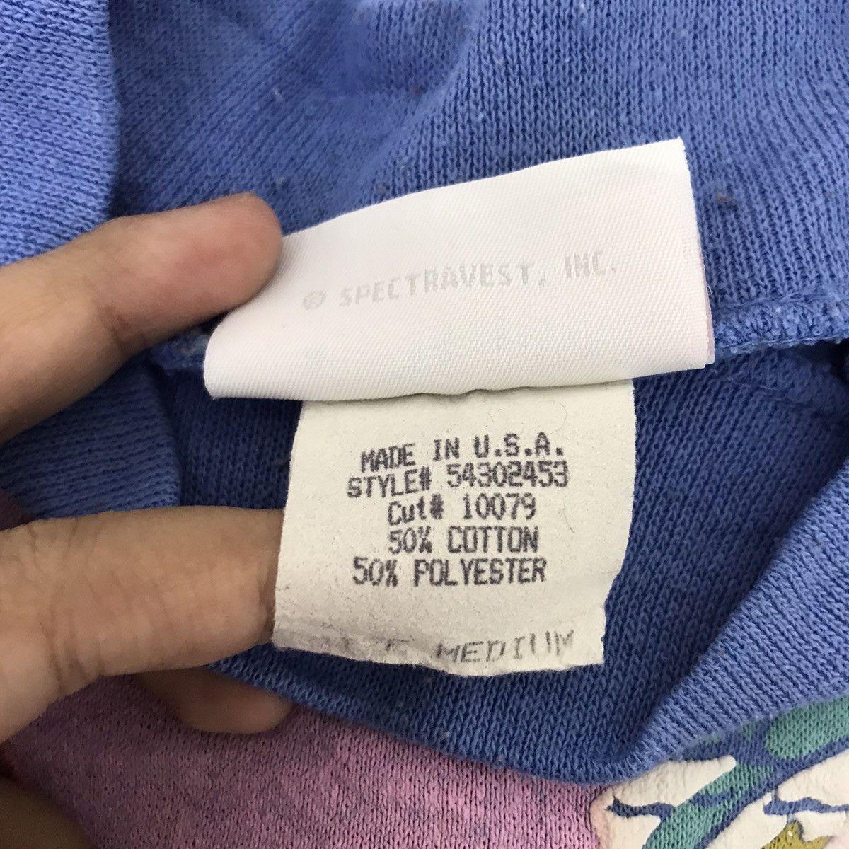 Vintage Vintage SPUMONI By FRANKO Cat and Mouse Blue Sweatshirt Size US M / EU 48-50 / 2 - 6 Thumbnail