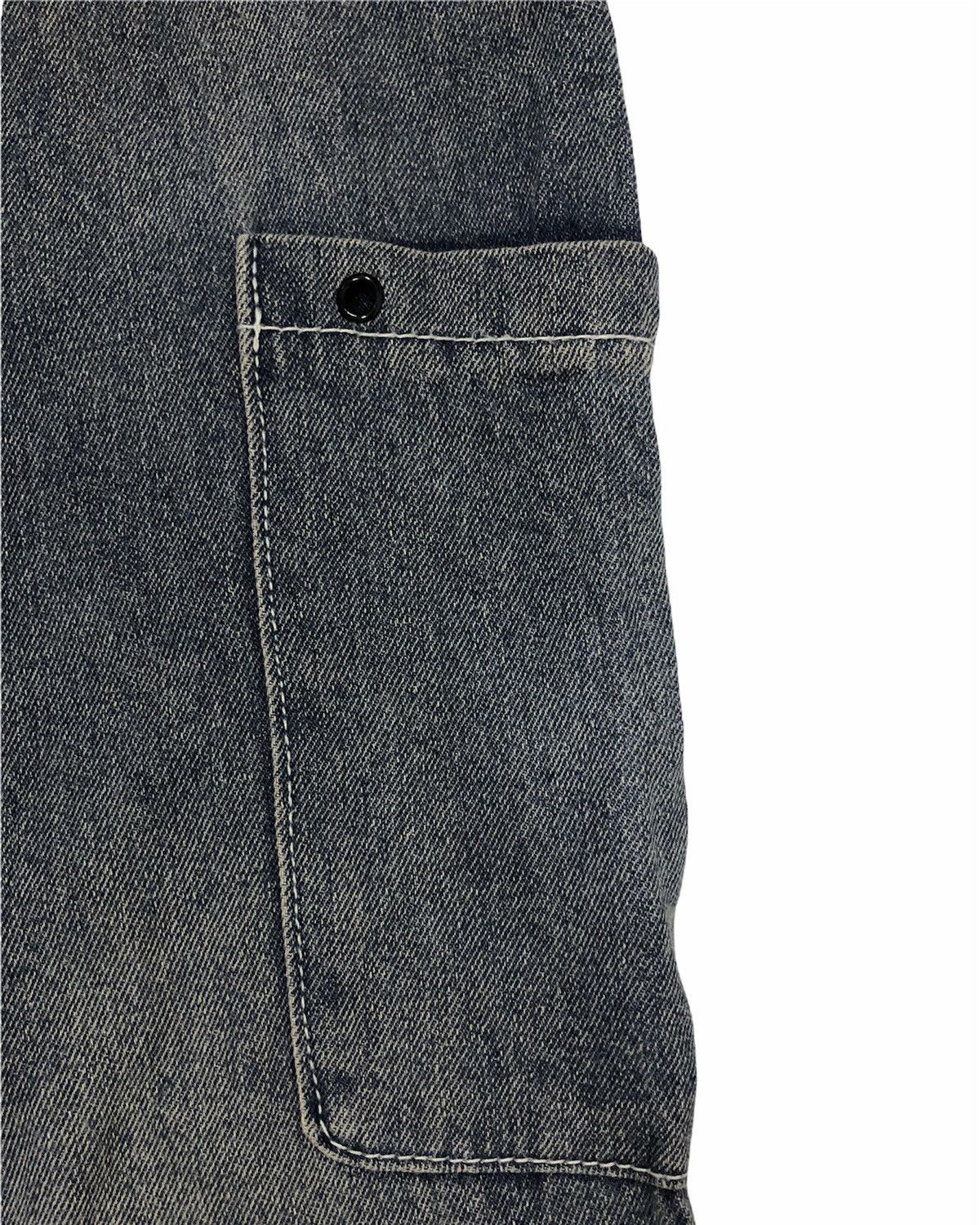 Japanese Brand × Vintage Vintage Y2K Style Black Denim Overalls – Size L Size US 39 - 5 Thumbnail