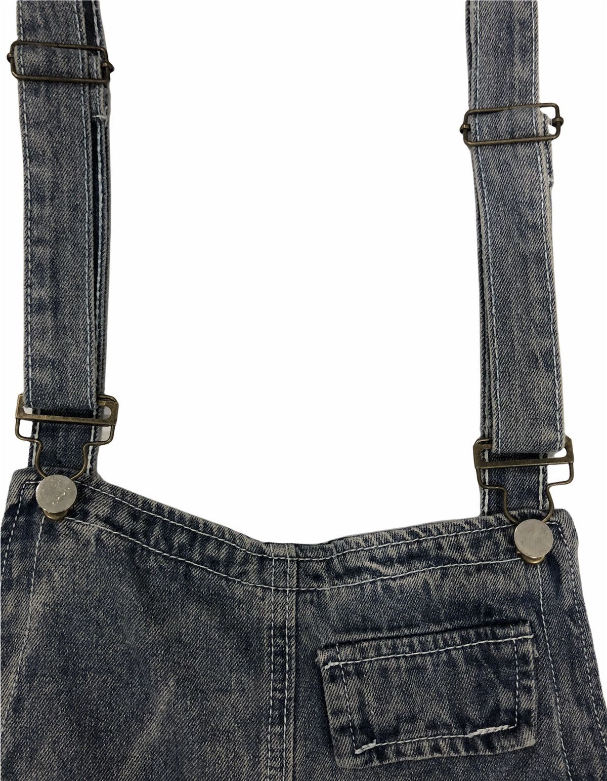 Japanese Brand × Vintage Vintage Y2K Style Black Denim Overalls – Size L Size US 39 - 3 Thumbnail