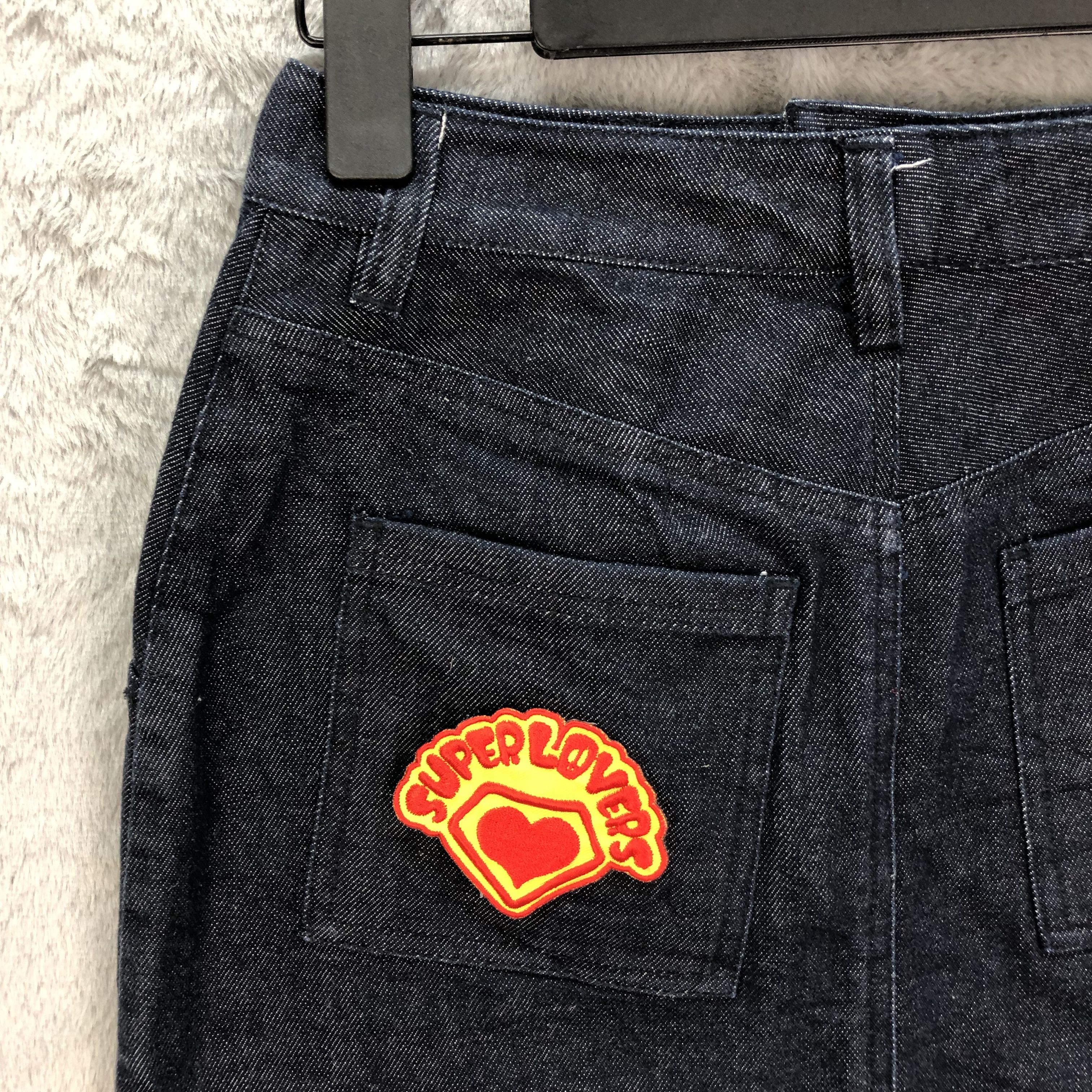 Japanese Brand SUPERLOVER DENIM MINI SKIRT #5089-40 Size 27" / US 4 / IT 40 - 12 Thumbnail