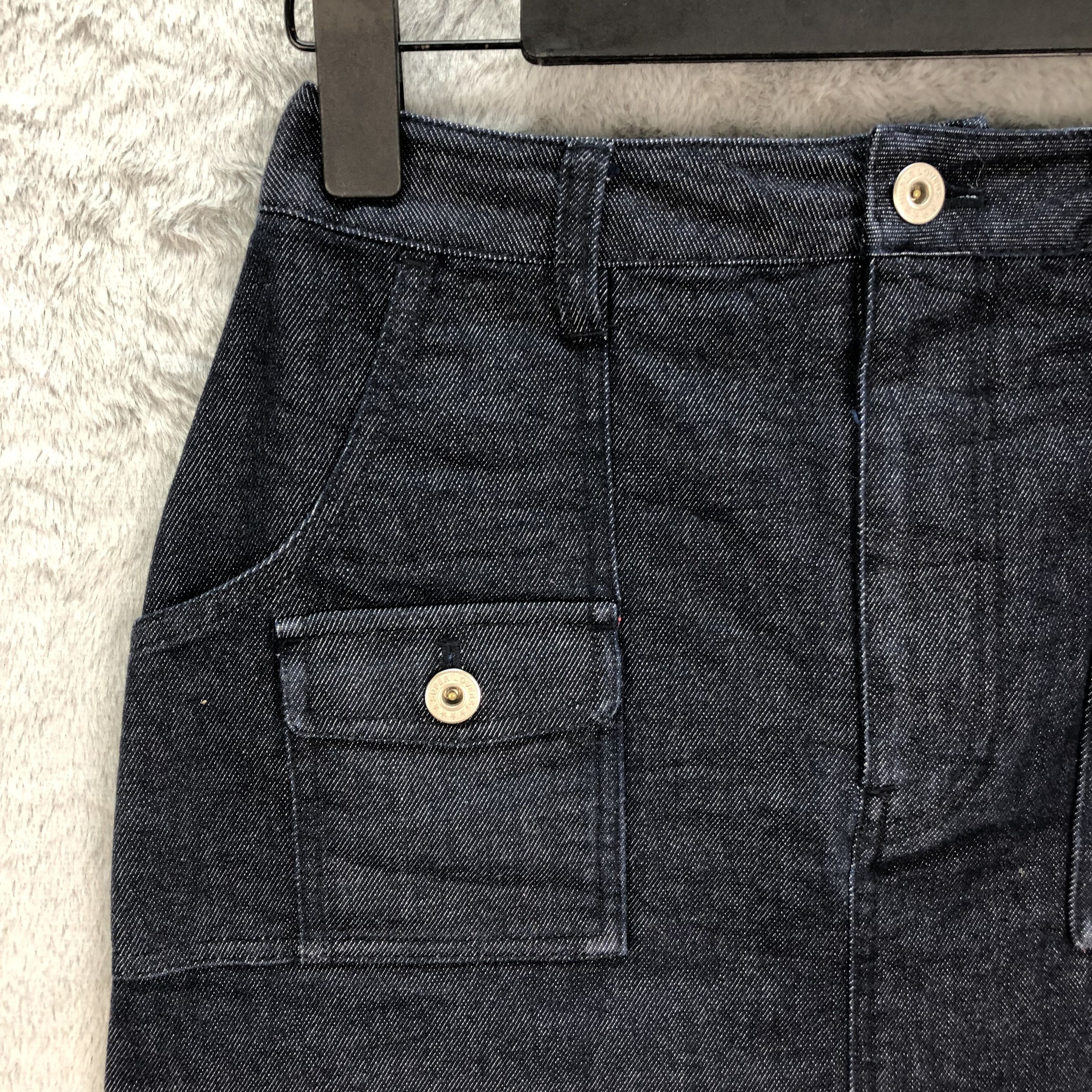 Japanese Brand SUPERLOVER DENIM MINI SKIRT #5089-40 Size 27" / US 4 / IT 40 - 3 Thumbnail