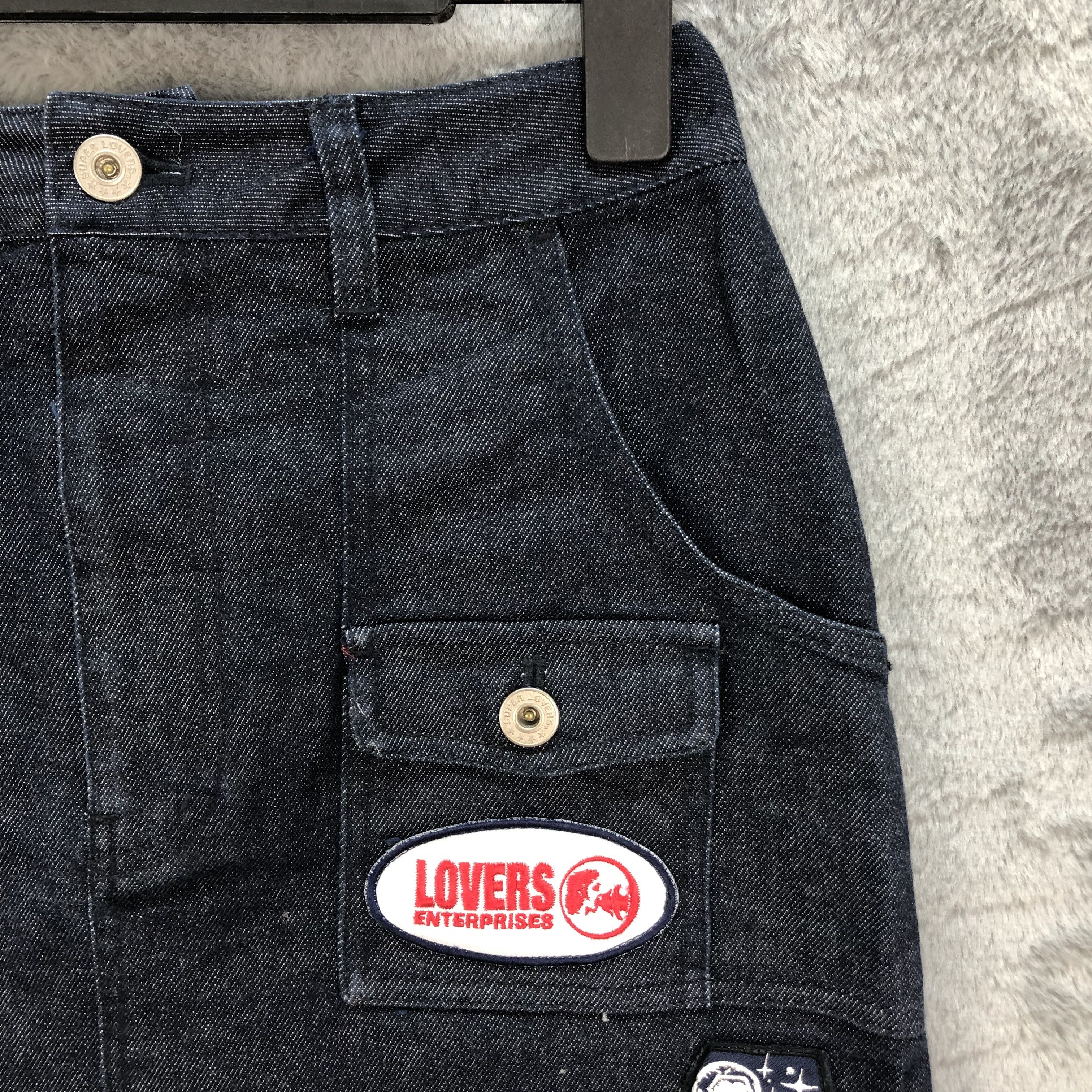Japanese Brand SUPERLOVER DENIM MINI SKIRT #5089-40 Size 27" / US 4 / IT 40 - 4 Thumbnail