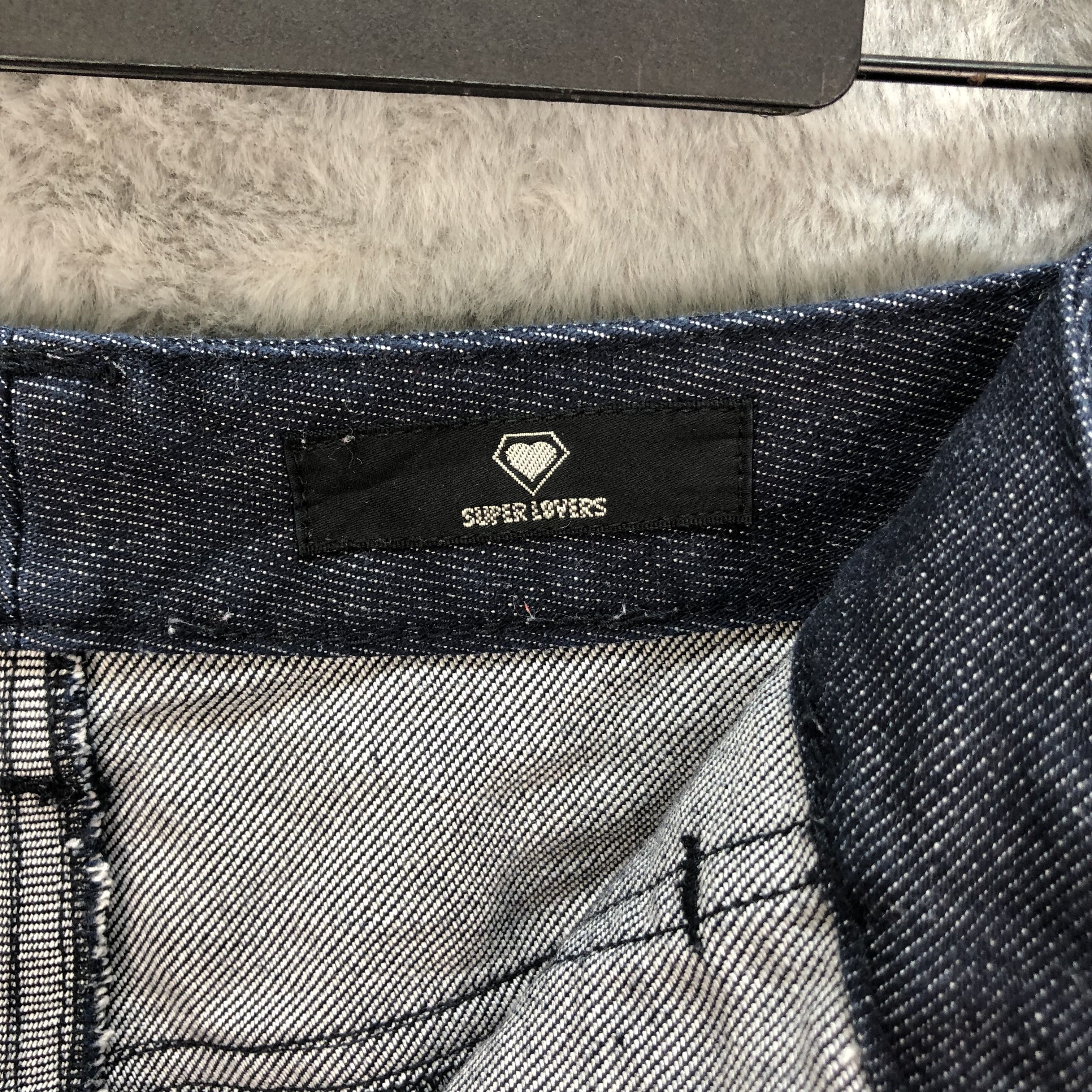 Japanese Brand SUPERLOVER DENIM MINI SKIRT #5089-40 Size 27" / US 4 / IT 40 - 8 Thumbnail