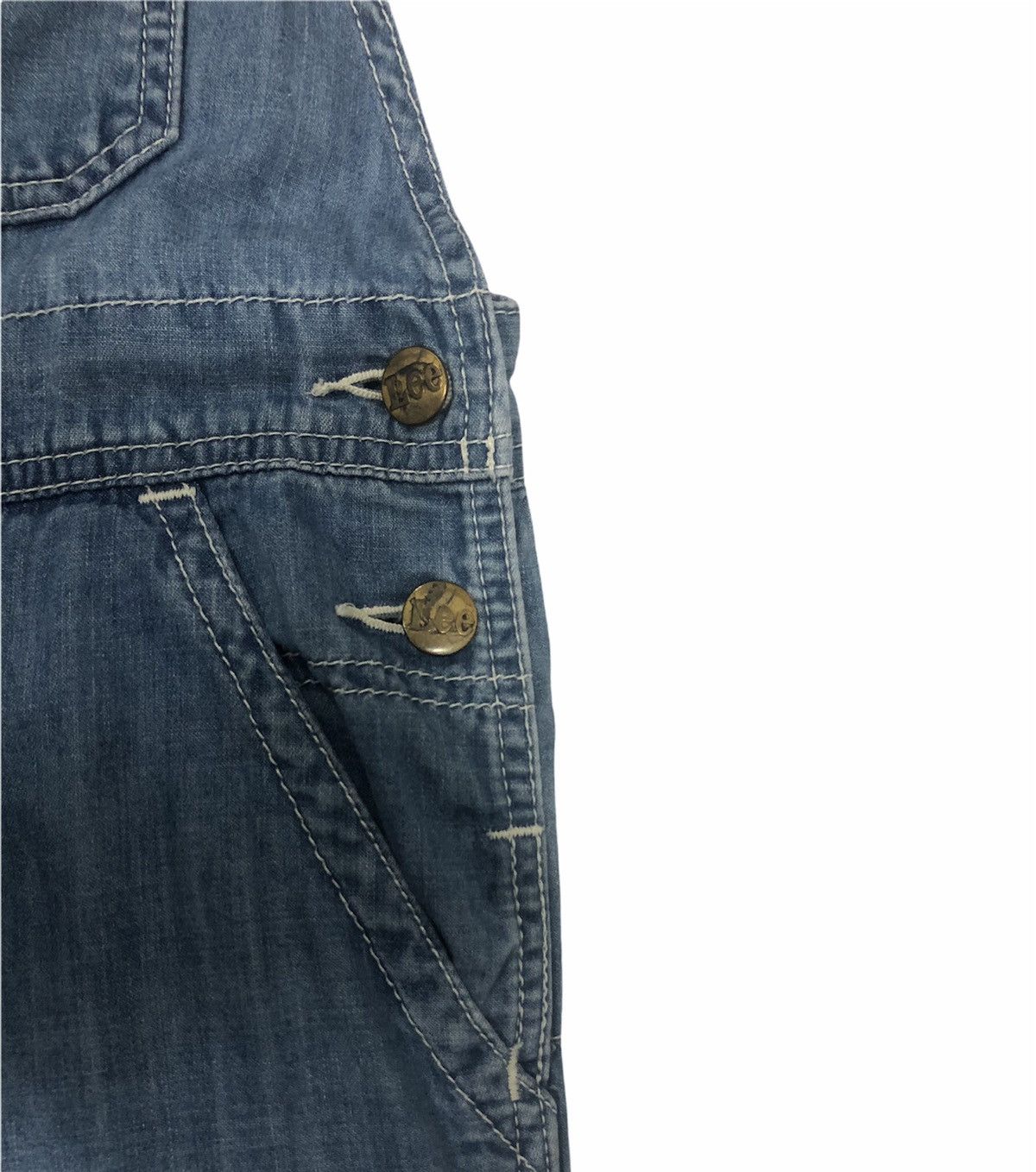 Lee × Vintage Vintage Y2K Lee Union Made Sanforized Denim Overalls Size S Size US 32 / EU 48 - 5 Thumbnail