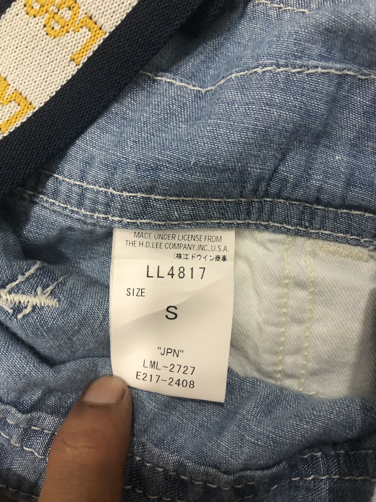 Lee × Vintage Vintage Y2K Lee Union Made Sanforized Denim Overalls Size S Size US 32 / EU 48 - 10 Thumbnail