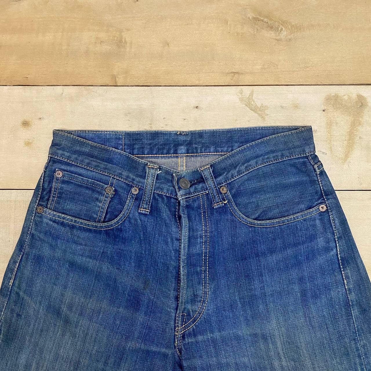 Japanese Brand X307 VTG SUGARCANE TOYO JAPAN DISTRESSED DENIM Size US 29 - 4 Thumbnail