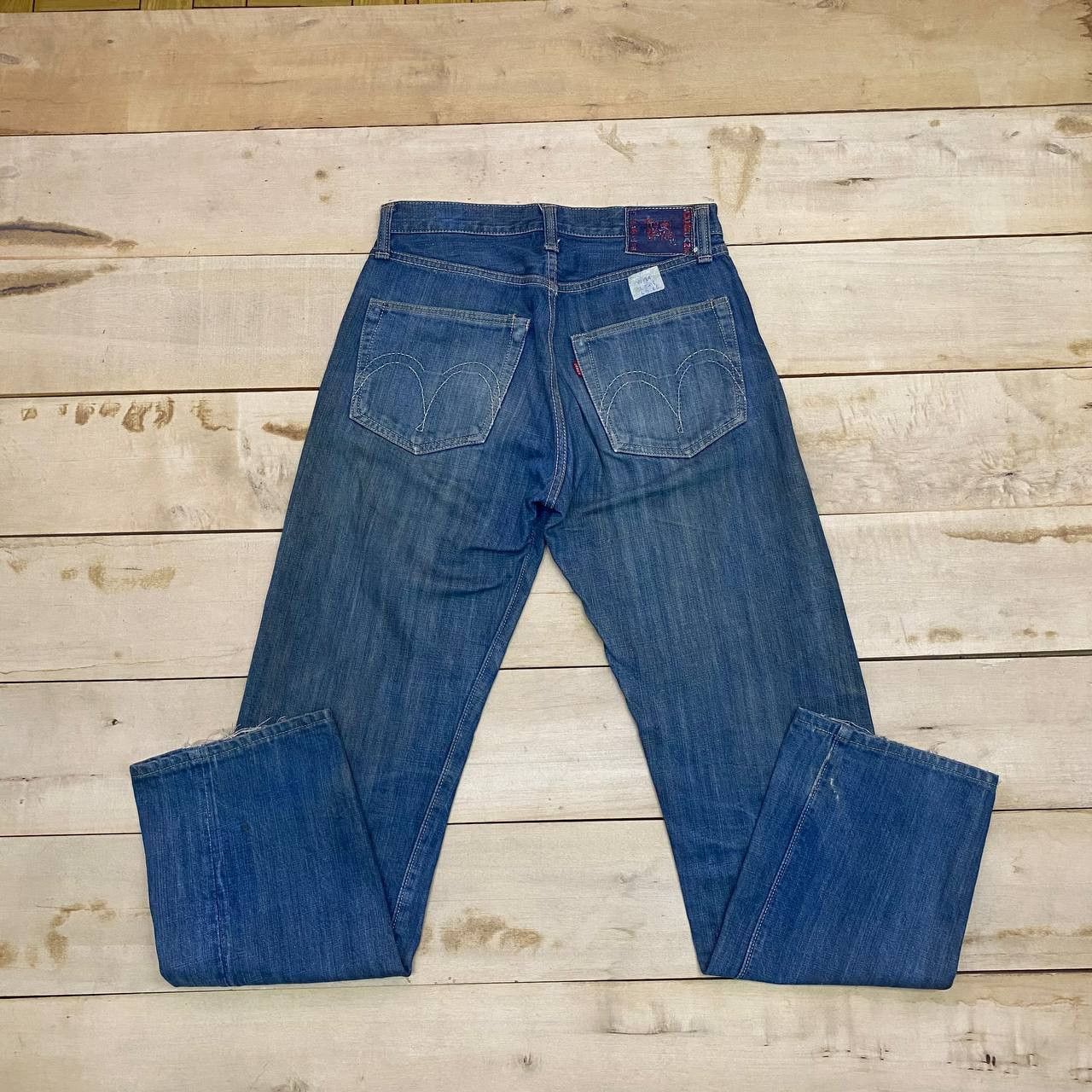 Japanese Brand X307 VTG SUGARCANE TOYO JAPAN DISTRESSED DENIM Size US 29 - 2 Thumbnail
