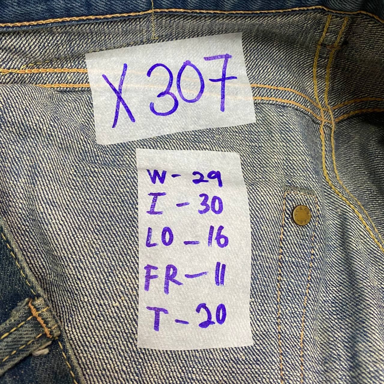 Japanese Brand X307 VTG SUGARCANE TOYO JAPAN DISTRESSED DENIM Size US 29 - 8 Thumbnail