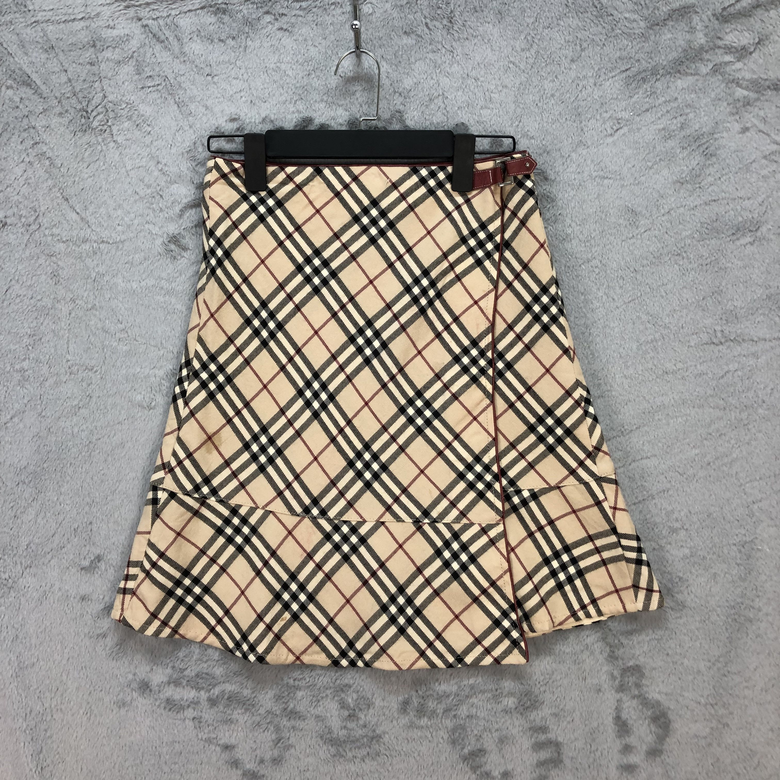 Burberry Burberry Blue Label Skirt Nova Check Denim Belt | Grailed