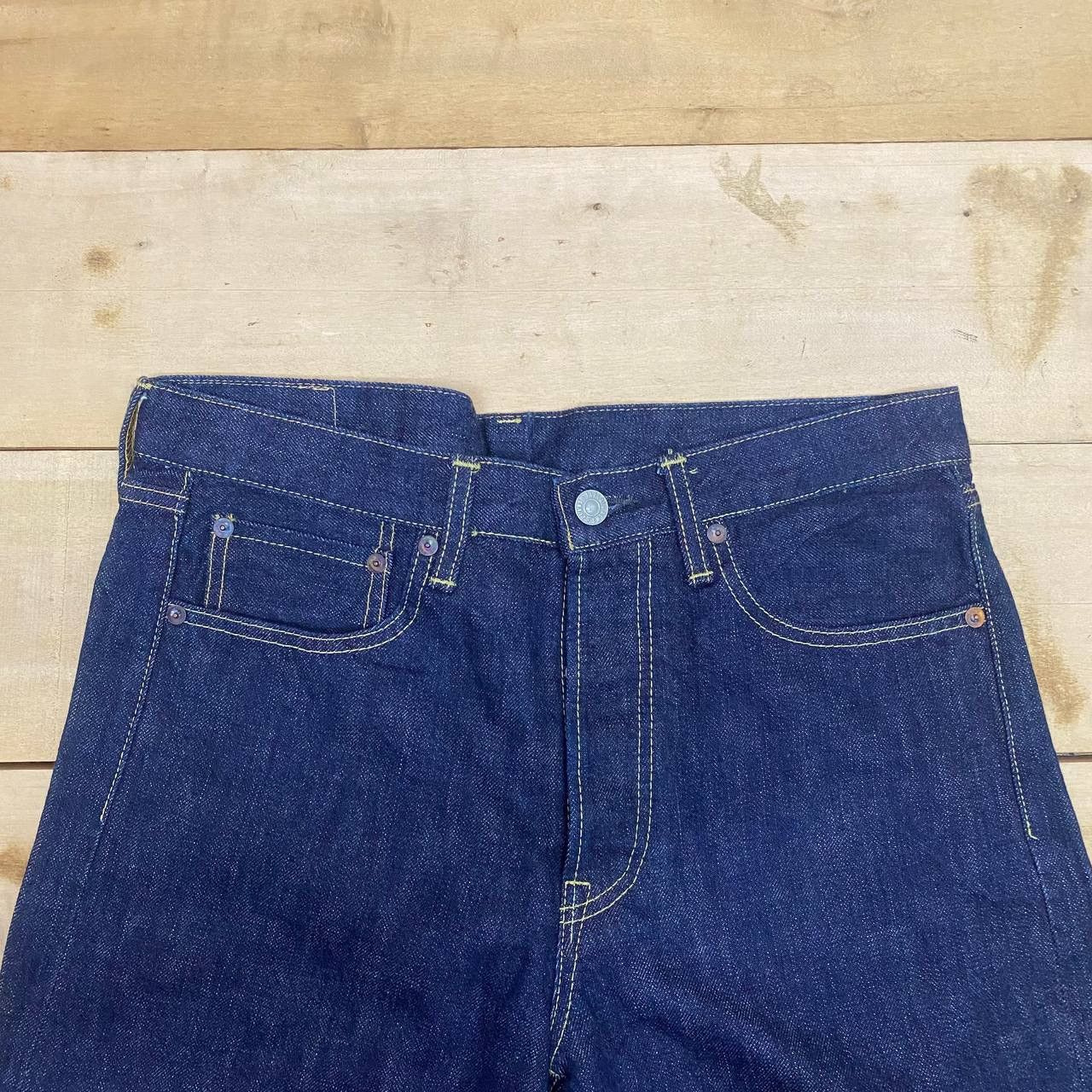 Japanese Brand × Vintage X330 JAPAN TABLOID NEWS SELVEDGE BLUE INDIGO DENIM Size US 31 - 5 Thumbnail